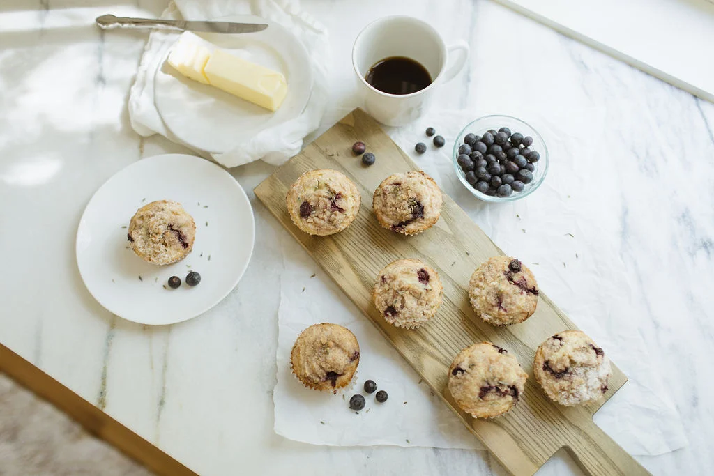 Lavender Blueberry Muffins