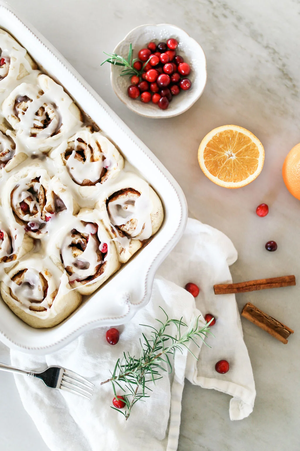 Orange Cranberry Cinnamon Rolls