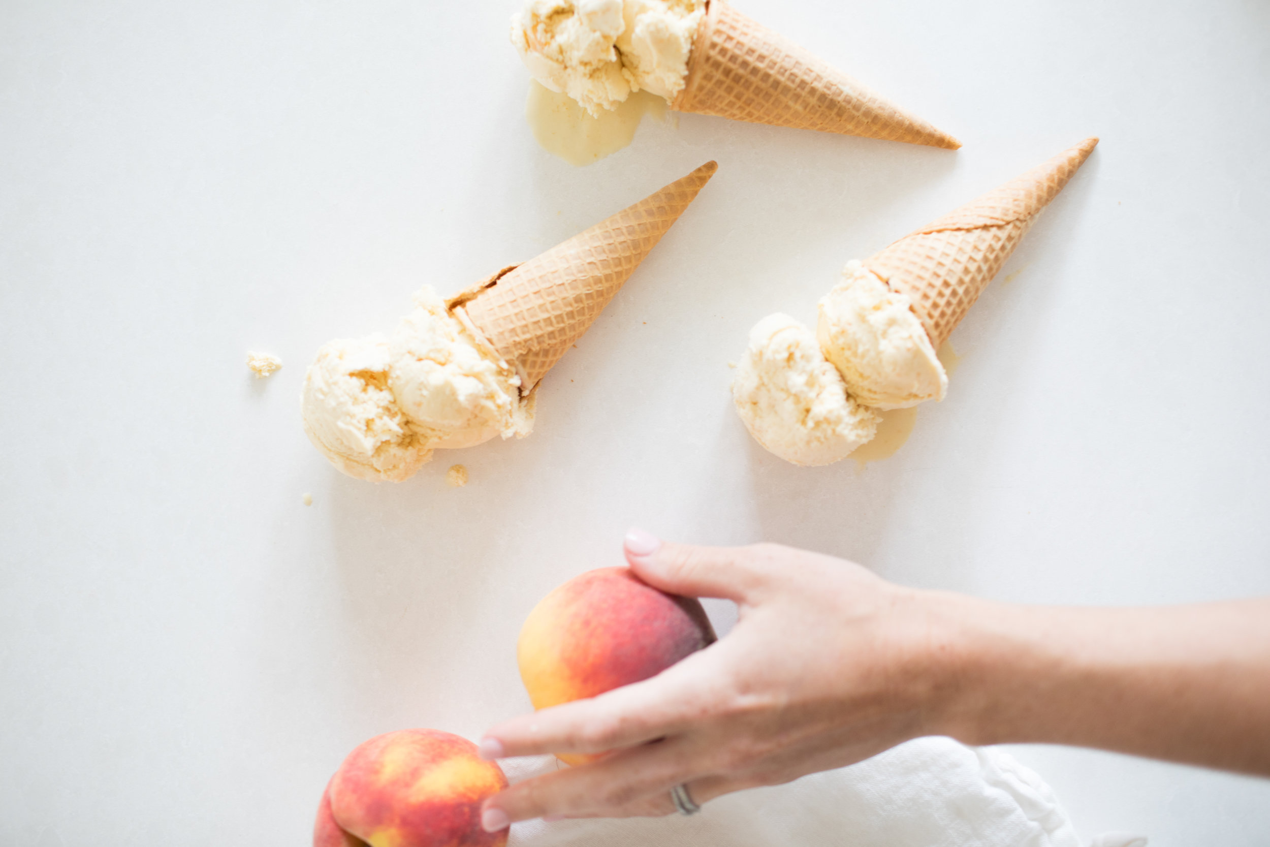 Blender Peach Ice Cream - Life Love Liz