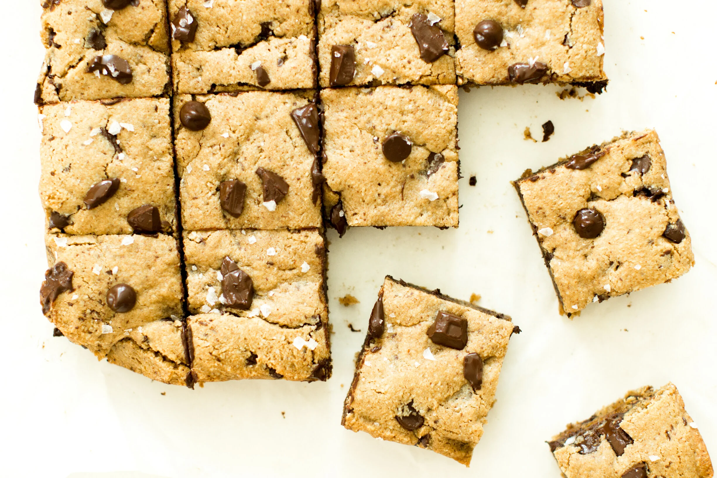 Paleo Chocolate Chip Blondies