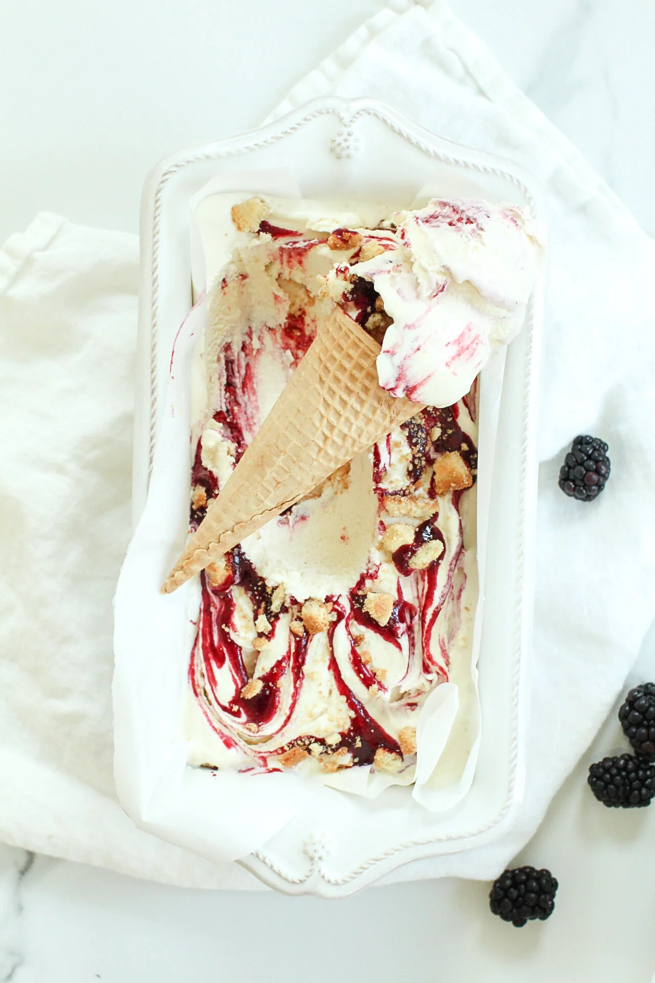 Blackberry Cobbler Ice Cream