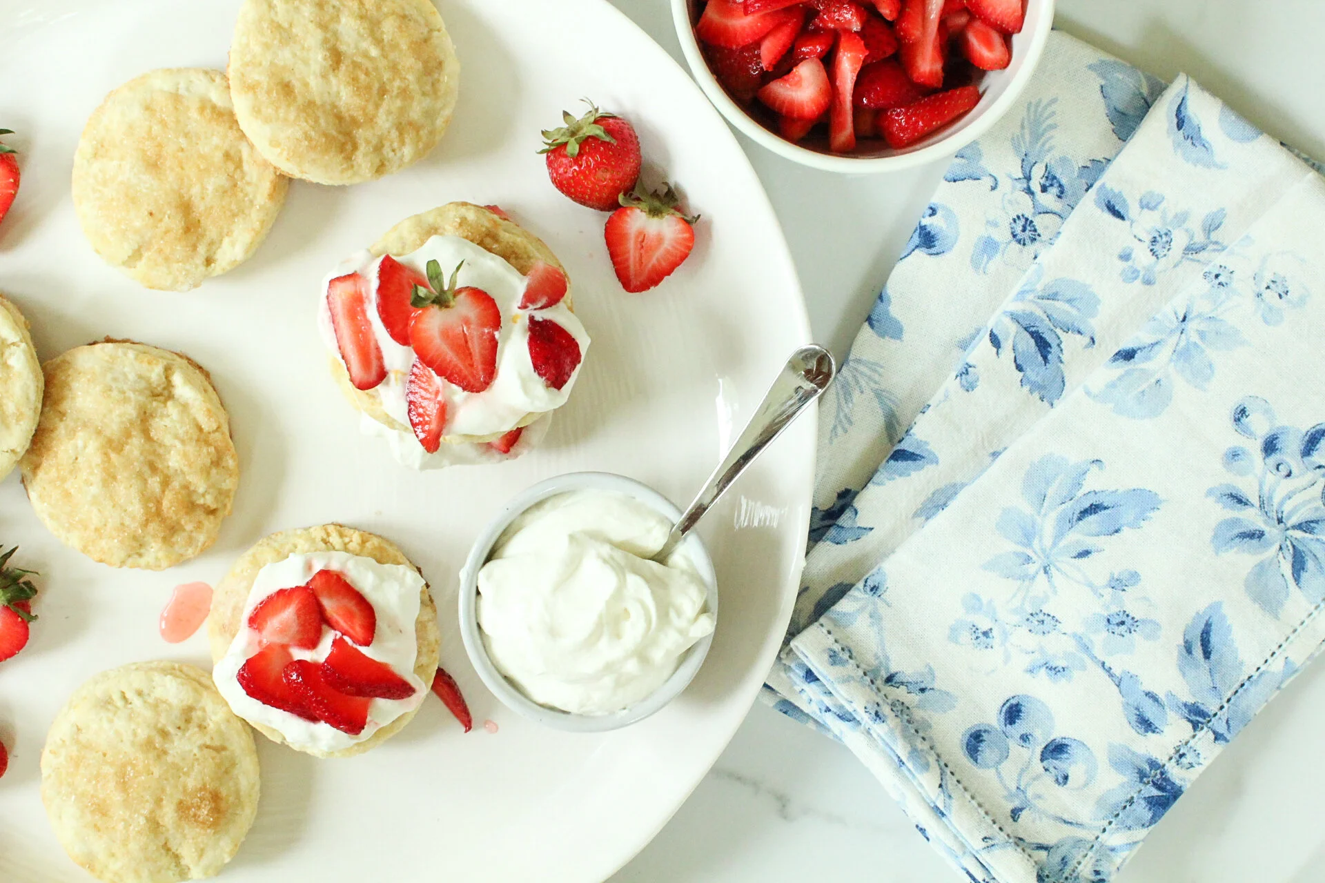 Strawberry Shortcakes with Buttermilk Biscuits