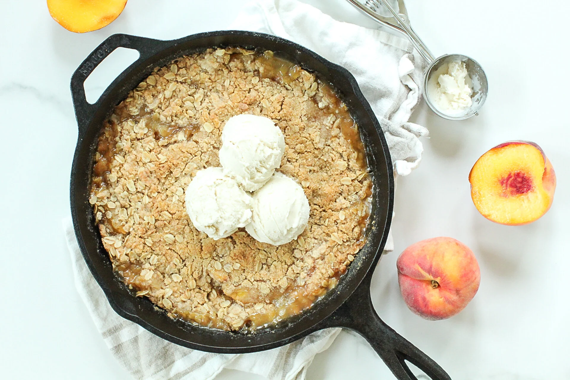 Skillet Peach Crisp