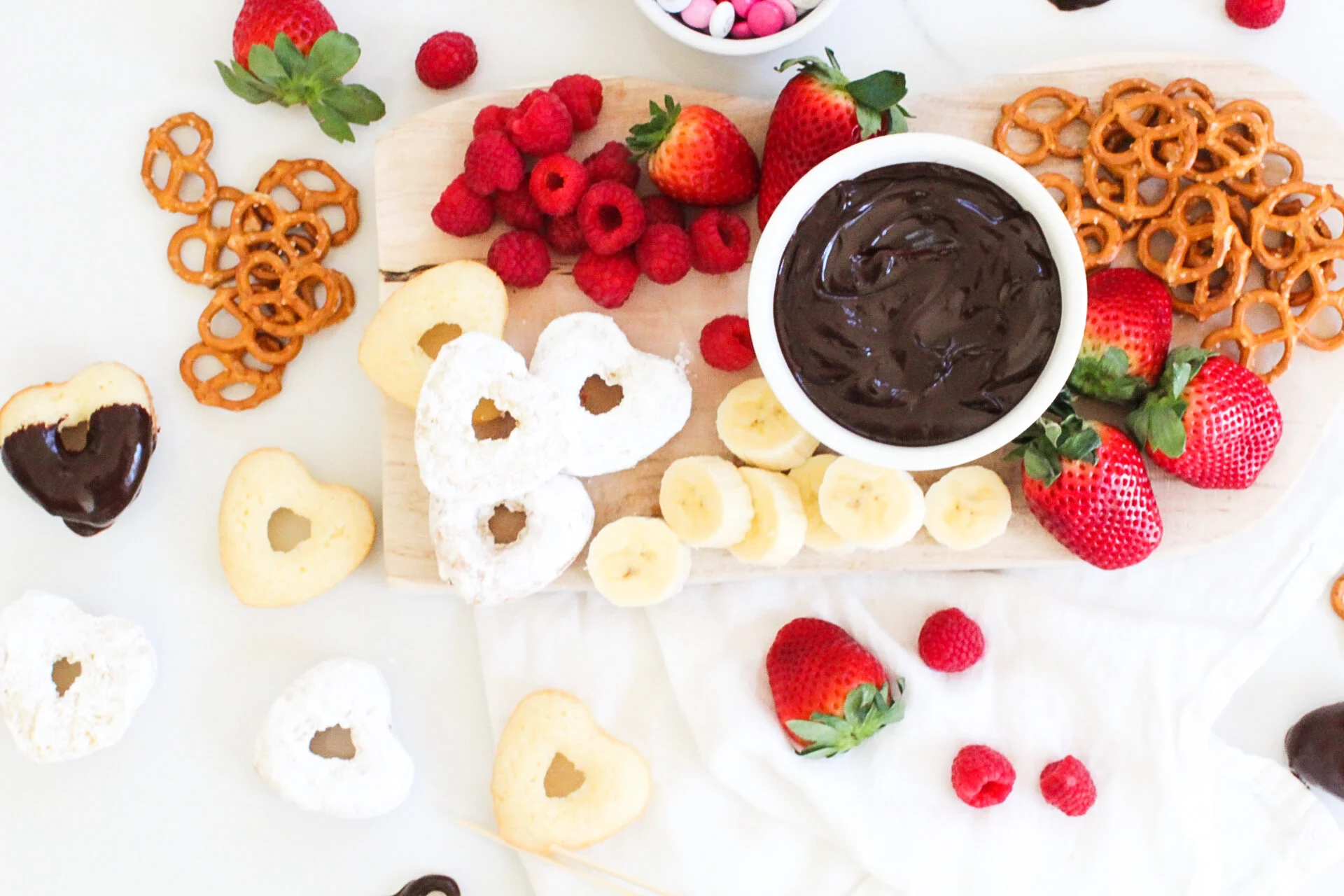 Valentine's Fondue Board (with mini pound cakes)