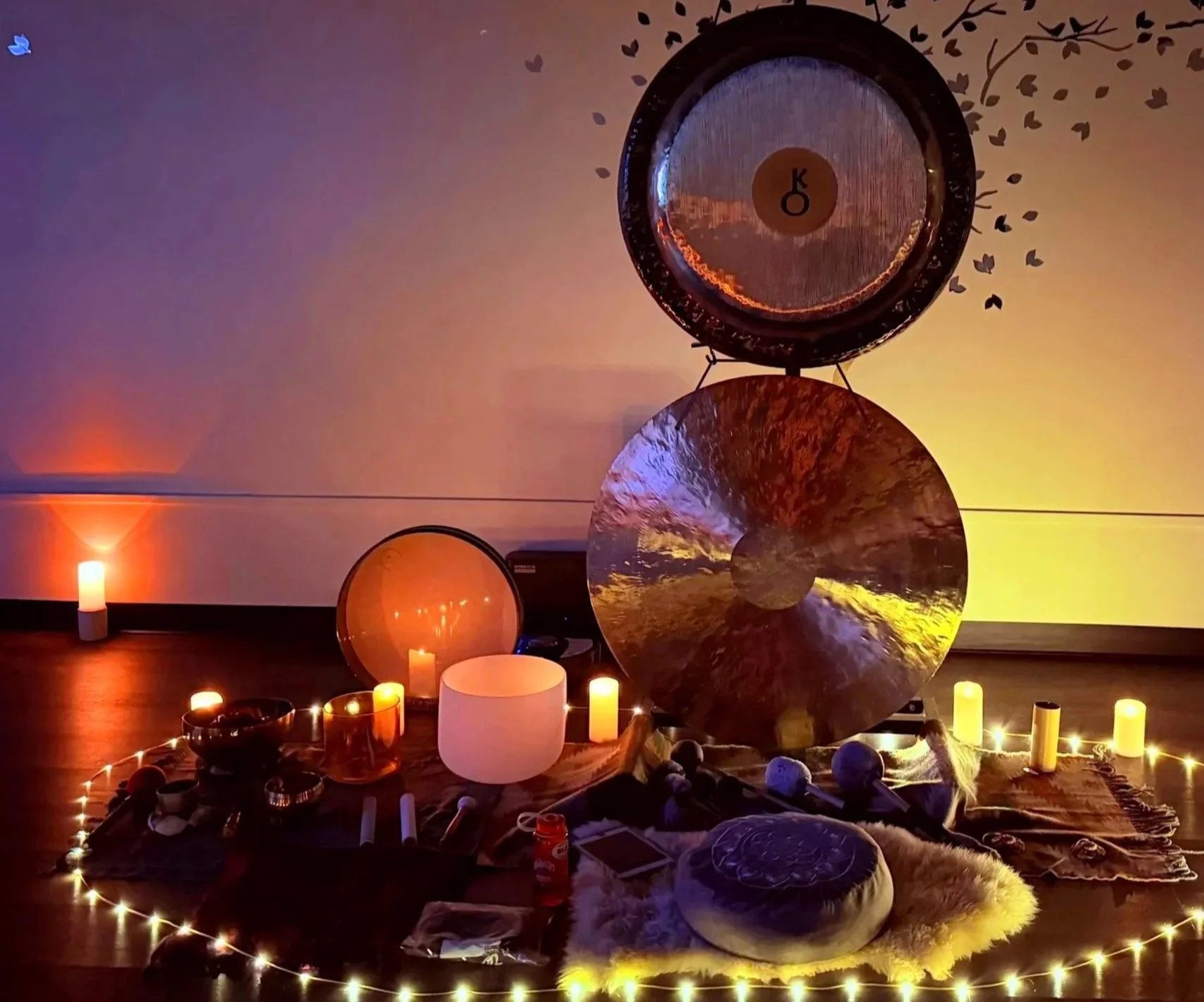 gongs lights salt lamp