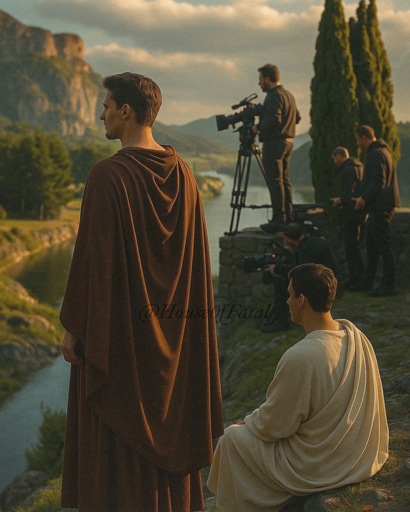 What happens on location stays on location&hellip;

#HouseOfFatal #FatalTheFilm #FatalTrilogy #RomanThriller #QueerMyth #BehindTheScenes #OnSetMagic #GoldenHour #VisualStorytelling #QueerCinema #QueerStorytelling #CinematicVibes #ModernMythology #Art