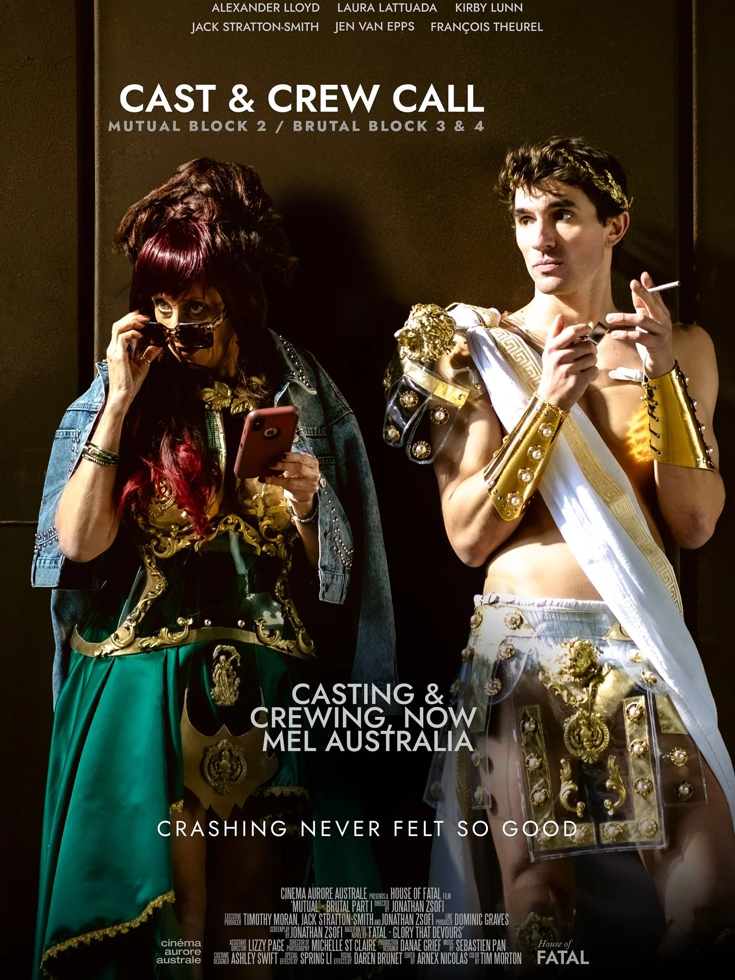 CAST + CREW CALL
Proof of Concept for FATAL a Queer-Thriller set on a chaotic Roman TV show when love, madness and obsession collide.

We&rsquo;re shooting Block 2 in January 2026 and Blocks 3 and 4 in May 2026. 

Directed by Jonathan Zsofi. Starring