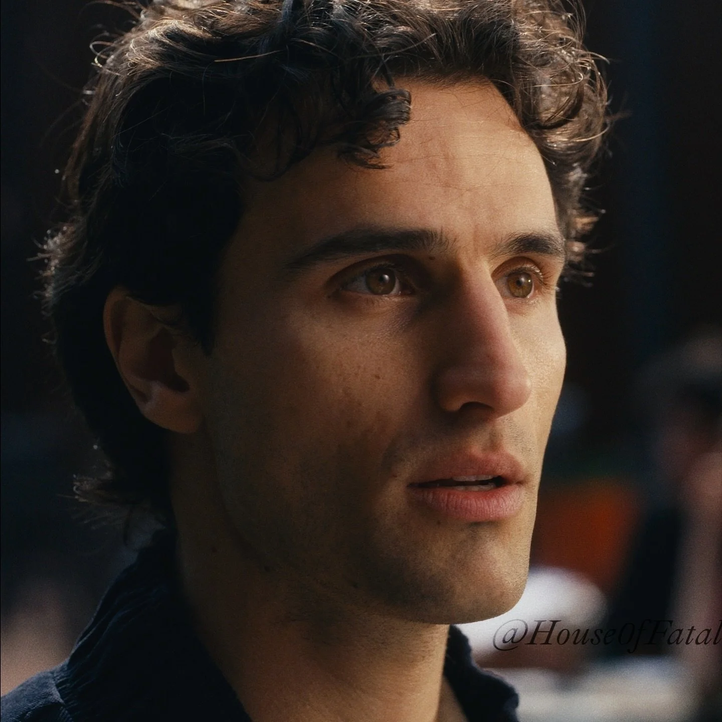 EXT. BACKLOT - COURTYARD - DAY.

Rafe and Louie run lines in a courtyard of scattered tables - Louie is overwhelmed by the day ahead, and Rafe&rsquo;s gaze.

Your latest stills from MUTUAL starring @jackstrattonsmith and @alexanderlloyd__ 

#HouseOfF