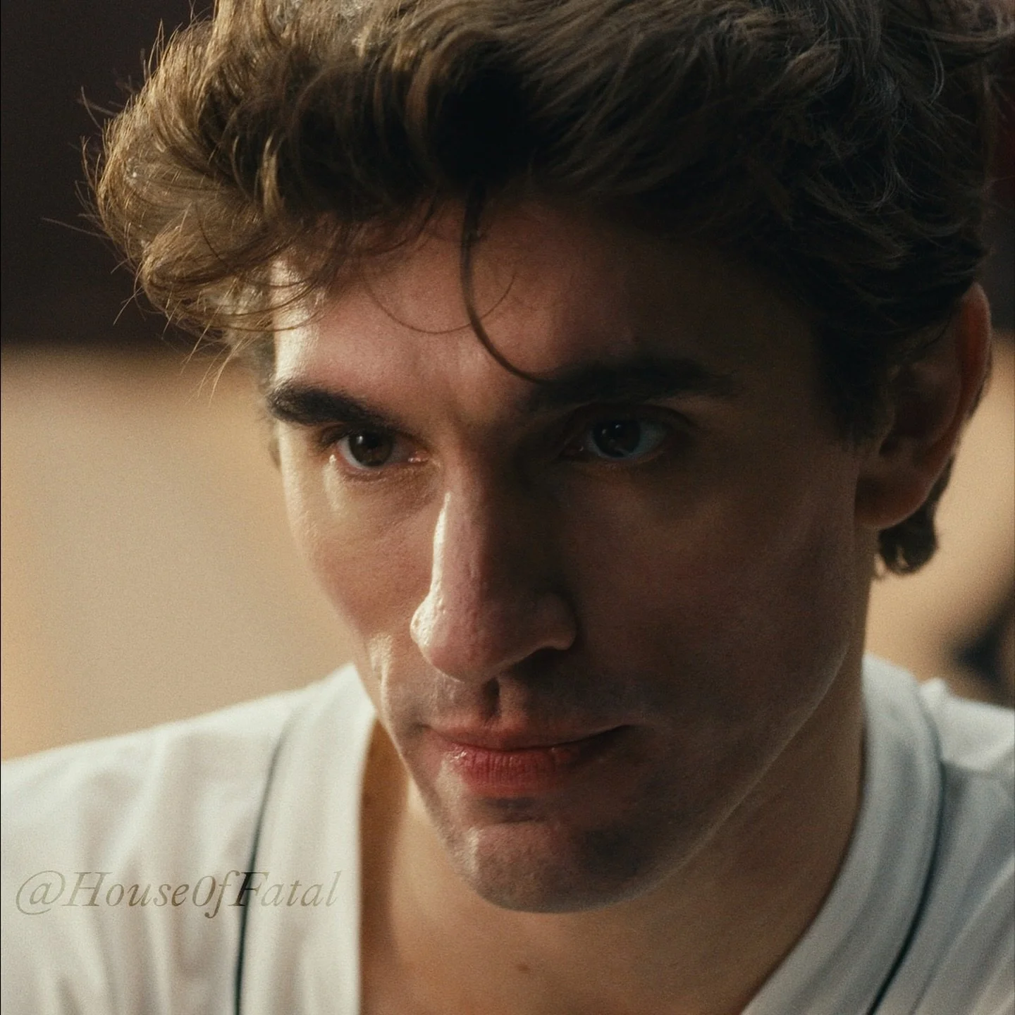 EXT. BACKLOT - COURTYARD - DAY.

Rafe and Louie run lines in a courtyard of scattered tables - Rafe challenges Louie&rsquo;s lack of self belief, as Louie spirals&hellip;

Your latest stills from MUTUAL starring @jackstrattonsmith and @alexanderlloyd