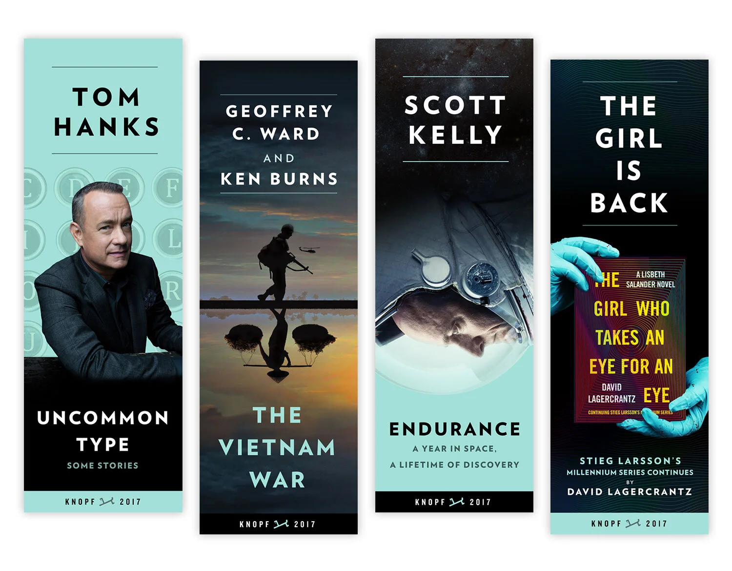 Banners for four-sided 10’x30’ columns. Displayed near entrance at BookExpo/BookCon, Javits Center, NYC.