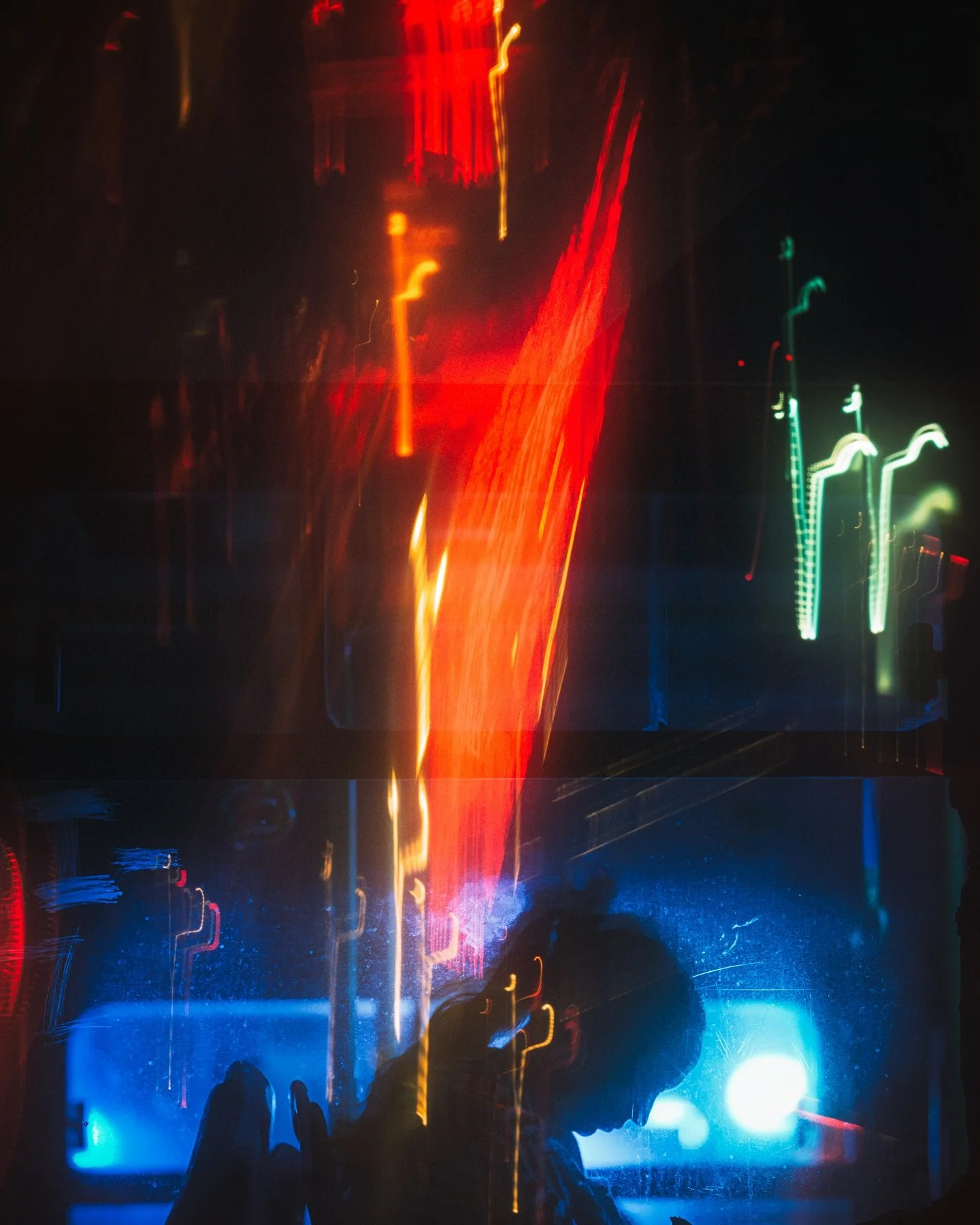 Converging Pulse

In the heart of the city, where the night breathes with a thousand lights, everything converges. She stands at the center, where the pulse of the streets, the hum of neon, and the whisper of thoughts merge into one. Here, amidst the