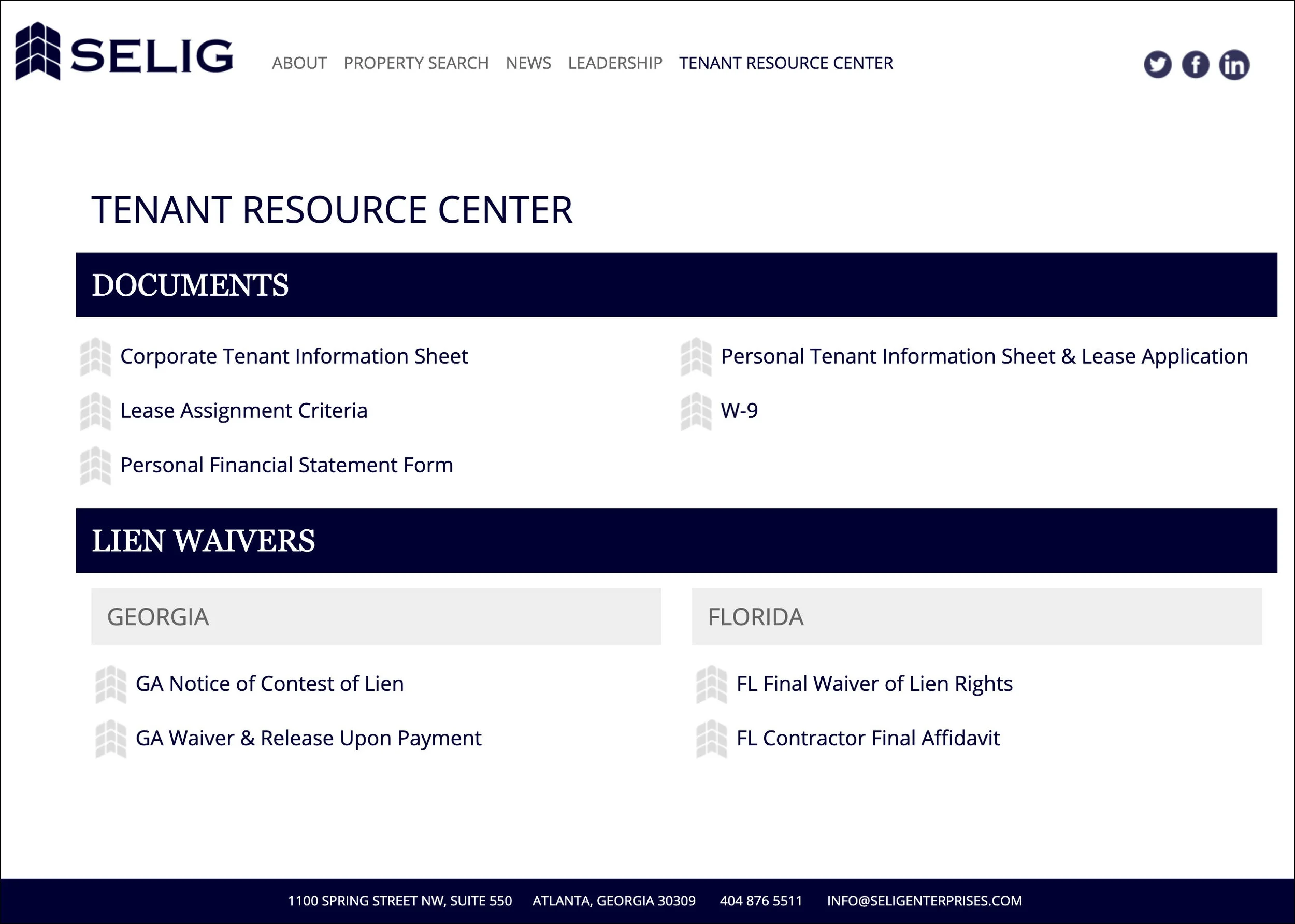    Selig Web Site   
