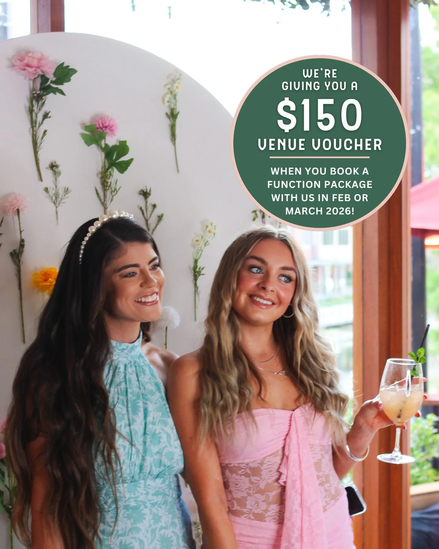 Planning a celebration soon? We have just the thing for you💫💃🍾

Get a $150 voucher when you book a functions package with us this Feb or March! Customise your event, your way, with the help of our events team. More details via link in our bio 💫