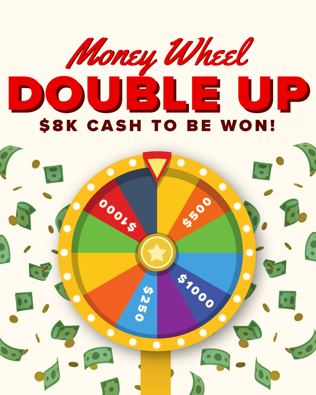 Money Wheel Double up!