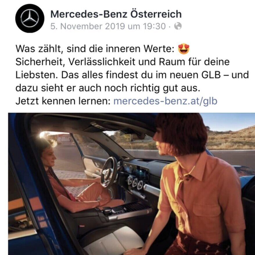 Mercedes-Benz GLB Social Media