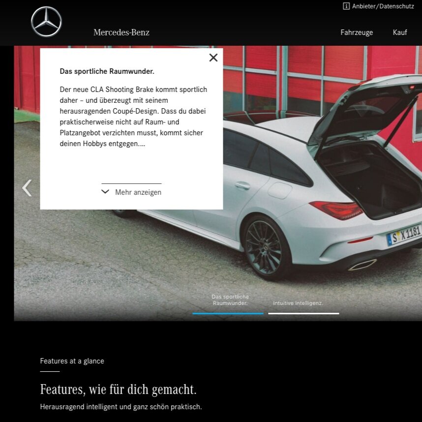 Mercedes-Benz CLA Digital Ads &amp; Landing Page