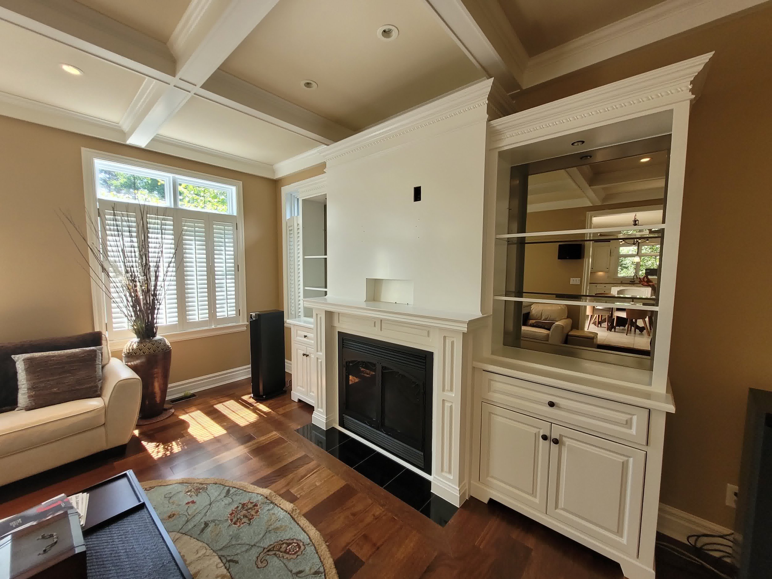 Module de foyer repeint au fusil