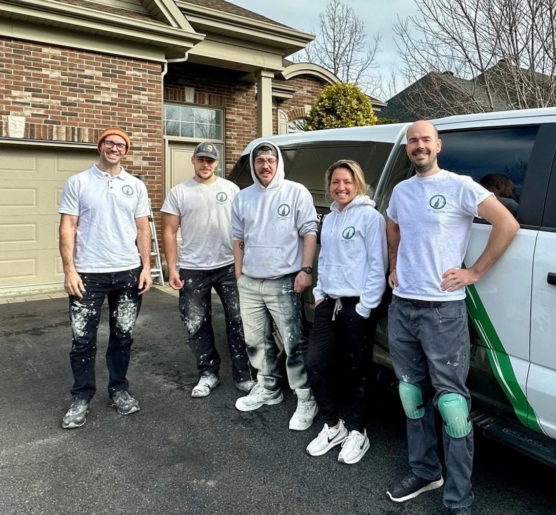 Maxime Bilodeau, copropriétaire de Peinture Excellence Pro & les membres de l'équipe principale