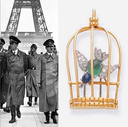 Caged Bird brooch