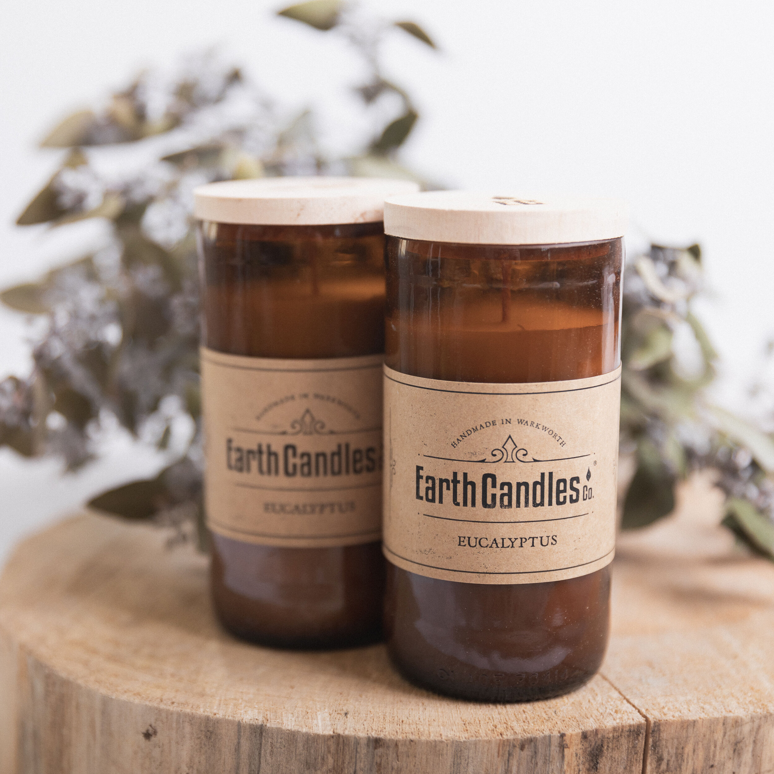 Eucalyptus Beer Bottle Candle