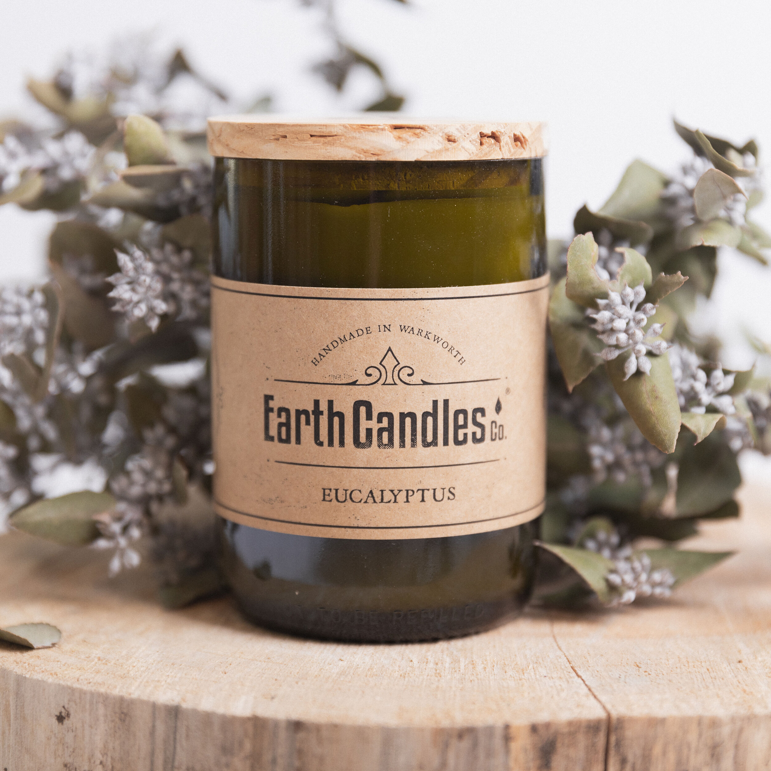 Eucalyptus Re-purposed Wine Bottle