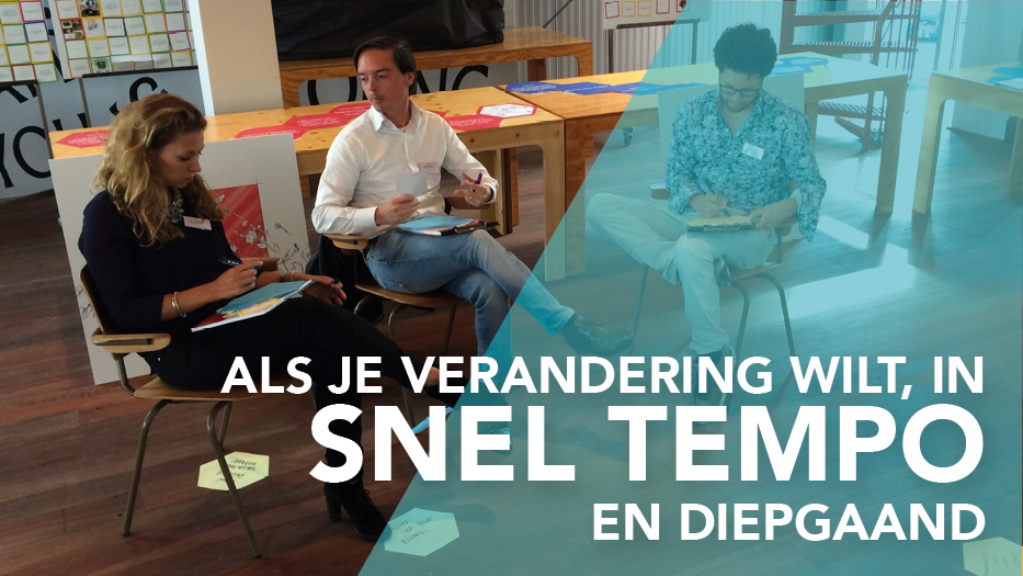 Als je verandering wilt, in snel tempo en diepgaand