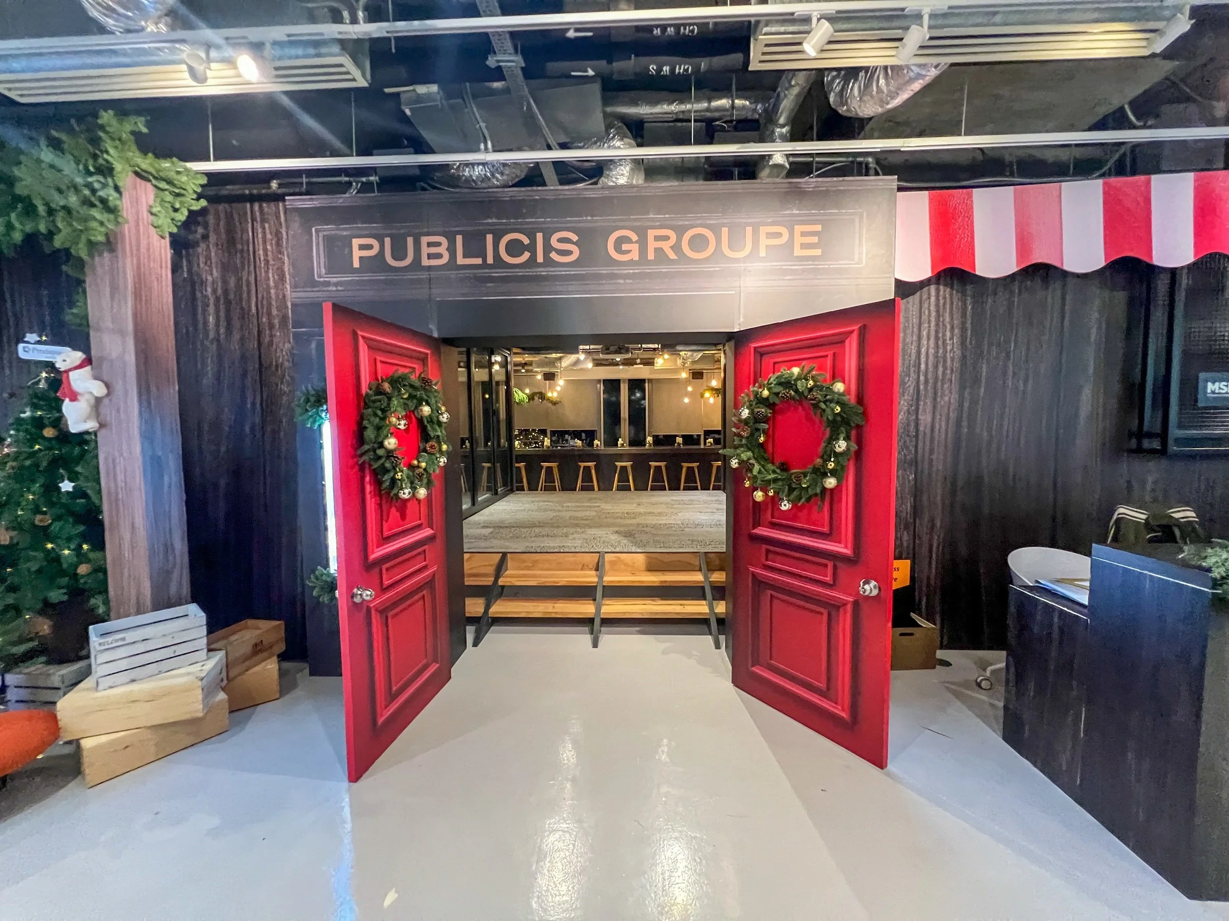 Publicis Groupe Christmas Decor