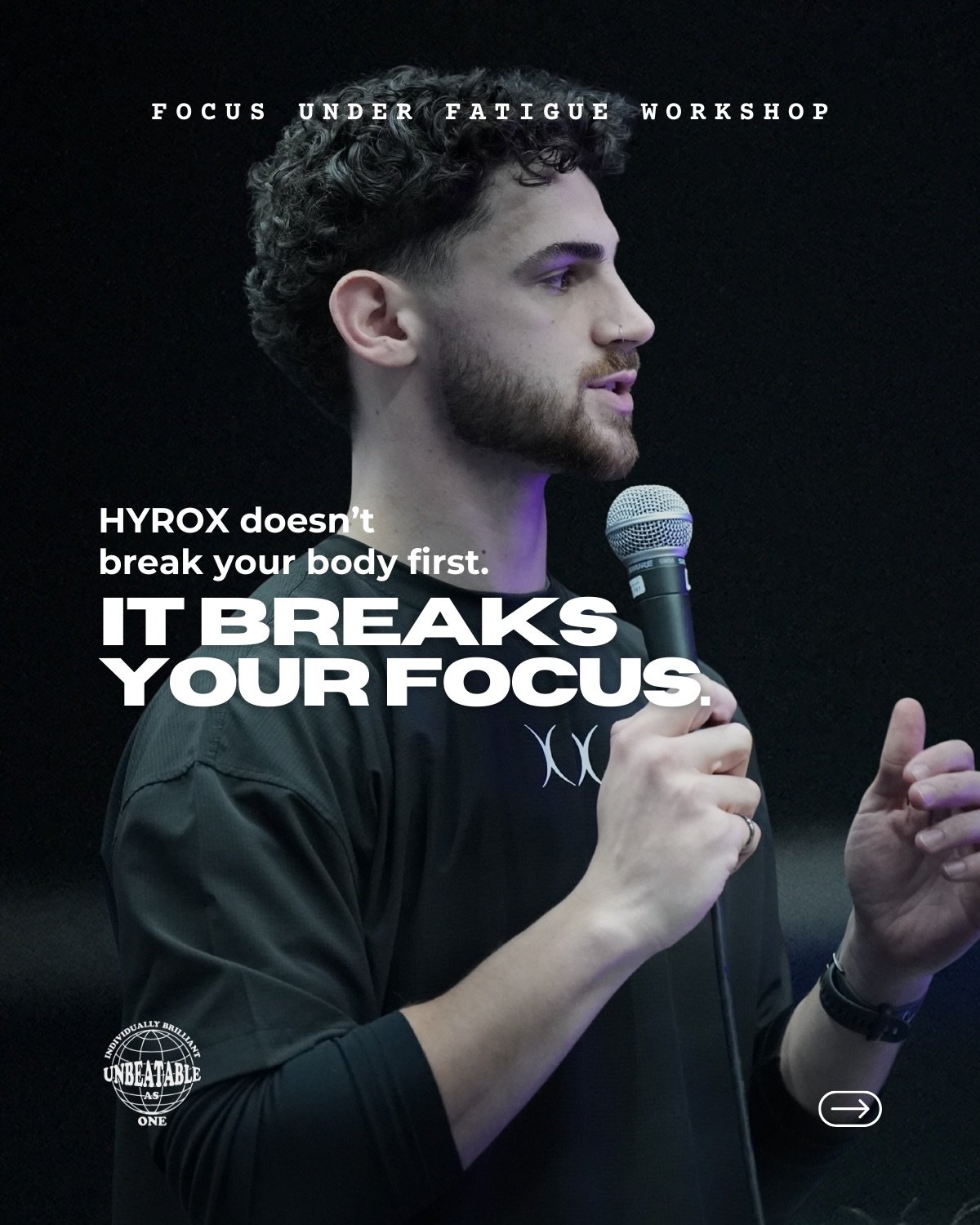 How well do you maintain focus under fatigue?

HYROX doesn&rsquo;t break your body first. It breaks your focus.

Wednesday 7th February at 7pm:
Join our Sport Psychology Workshop + Competition, designed to help you stay calm, clear and effective when
