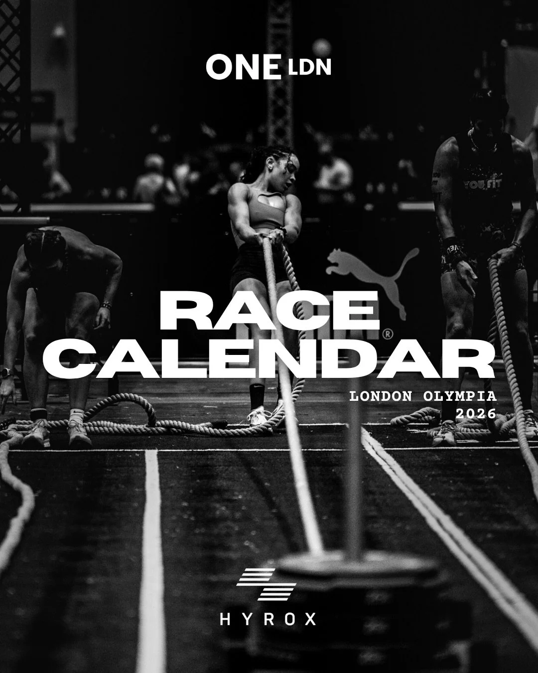 @hyroxuk London Race Calendar 

Let&rsquo;s bring the same energy we did in Excel to Olympia. 

Good luck. Let&rsquo;s go smash it.