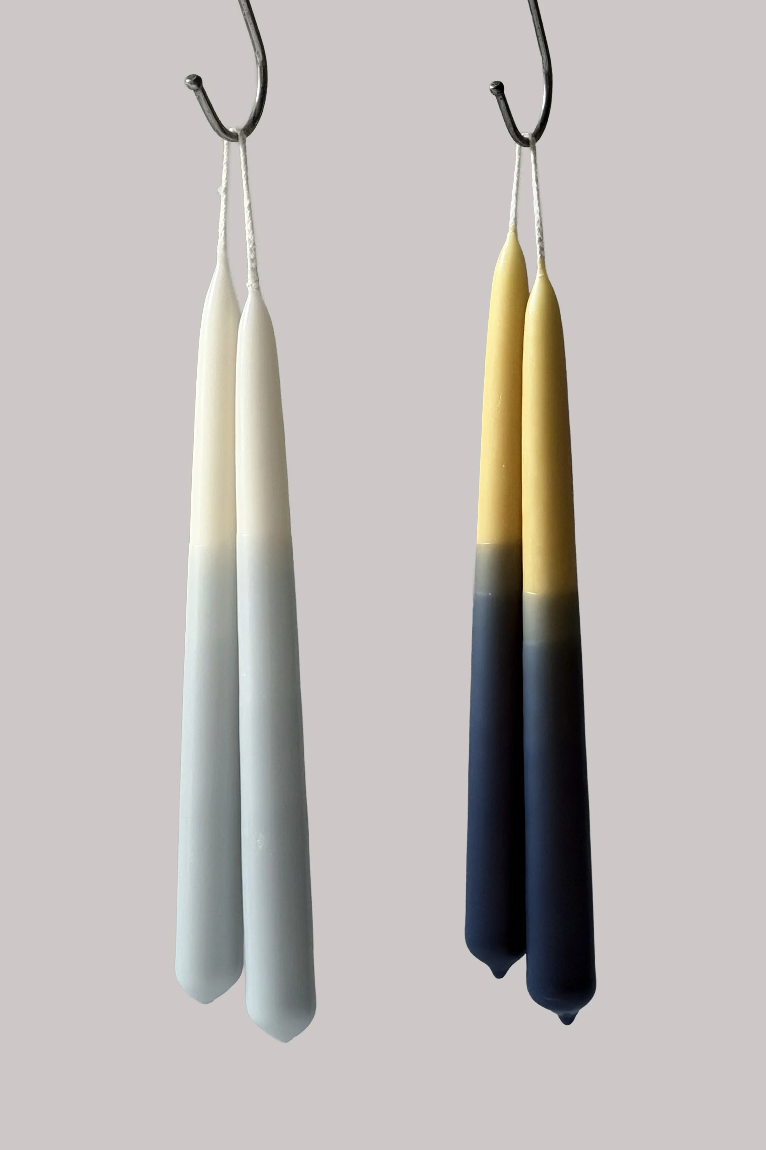 INDIGO Light & Dark — Beeswax Tapers