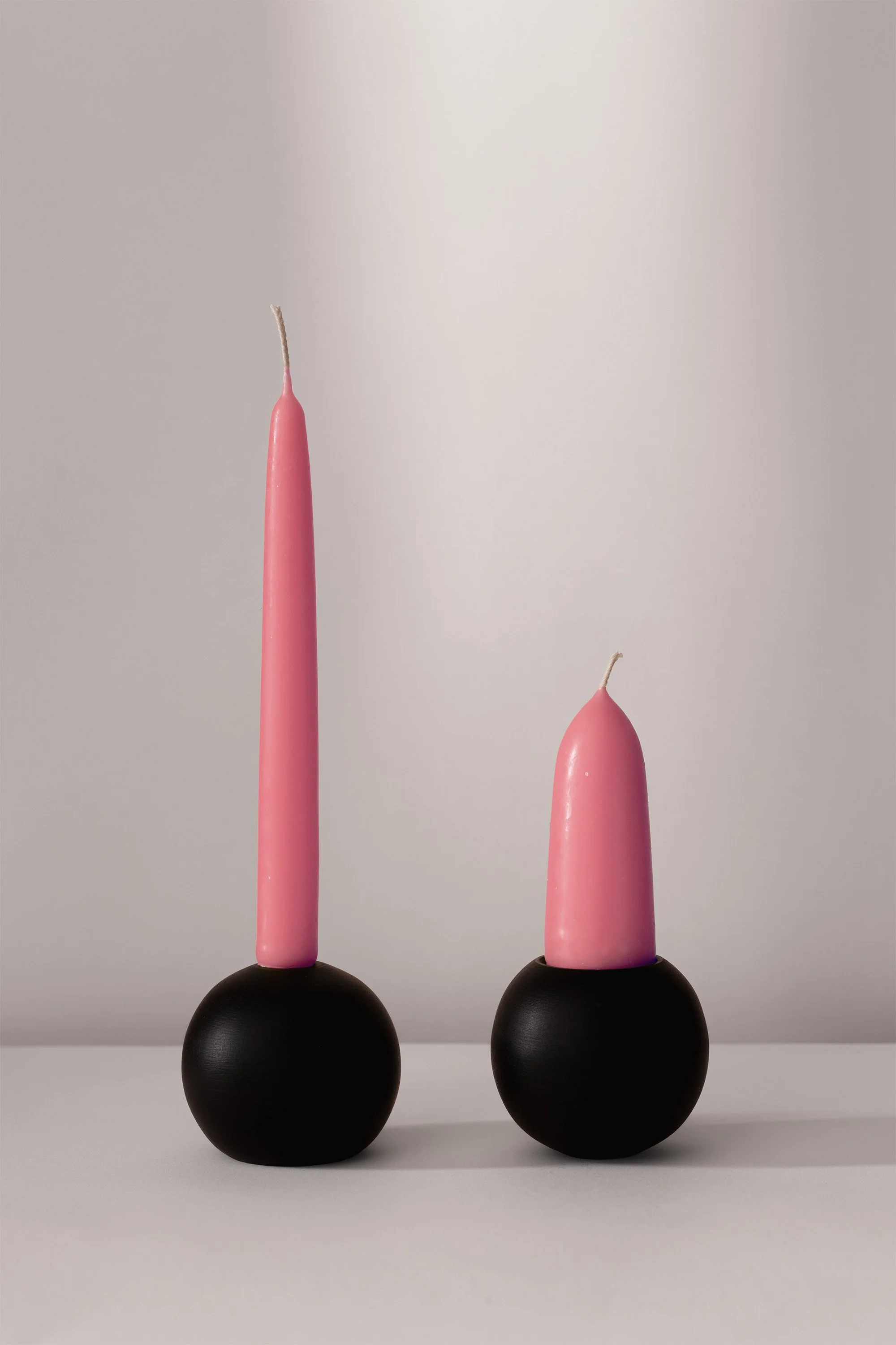 Ball of Stone Candleholder