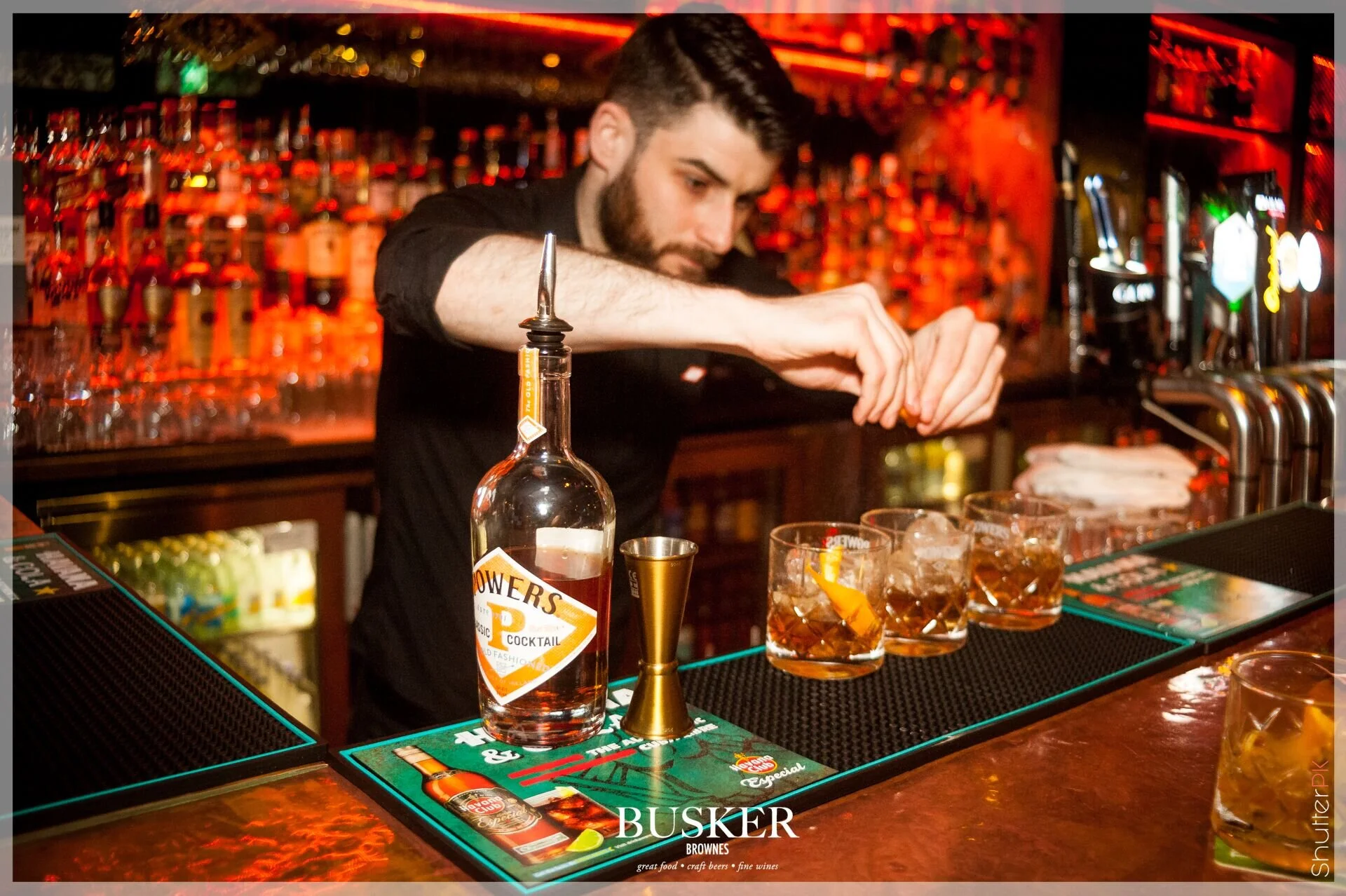 Powers Old Fashioned Launch at Busker Brownes