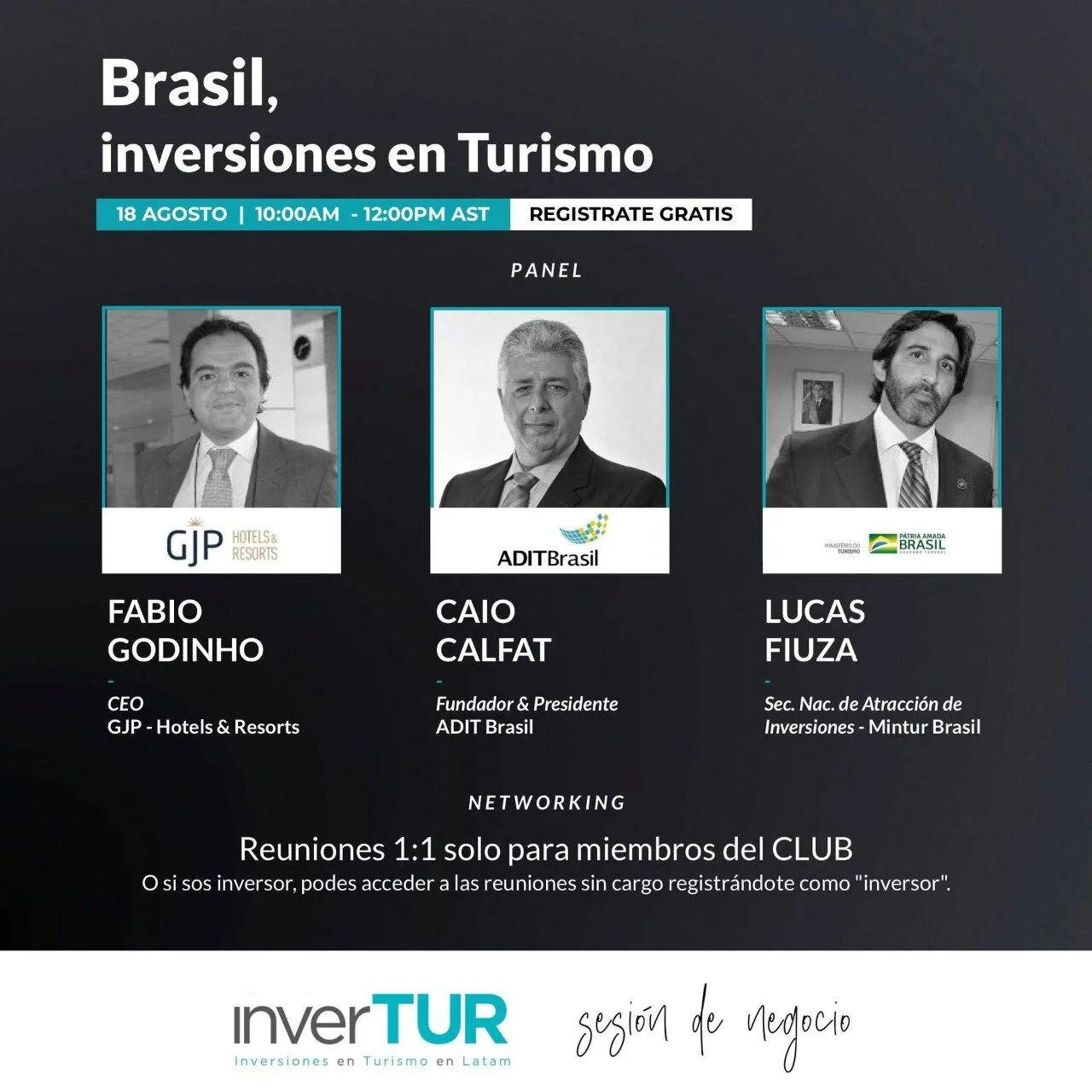 Gravação Completa |  inverTUR:  BRASIL, invertir en Turismo | Sesión de negocio