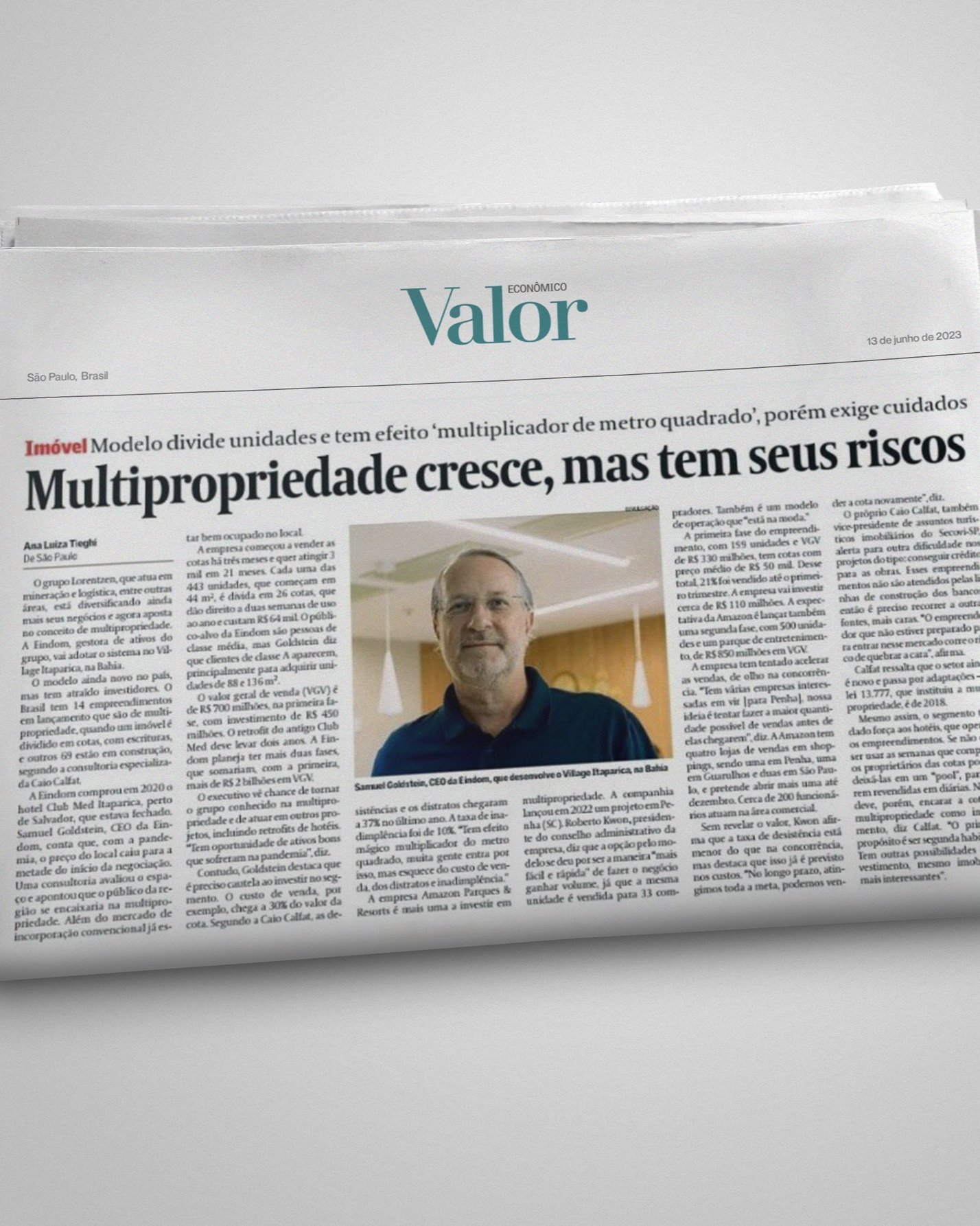 Valor Econômico | Multipropriedade cresce, mas tem seus riscos