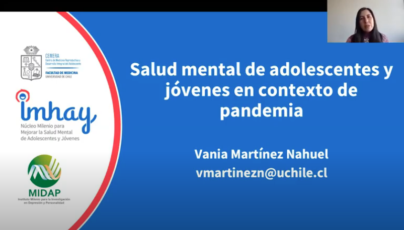 Charla; Salud mental de adolescentes y jóvenes en contexto de pandemia