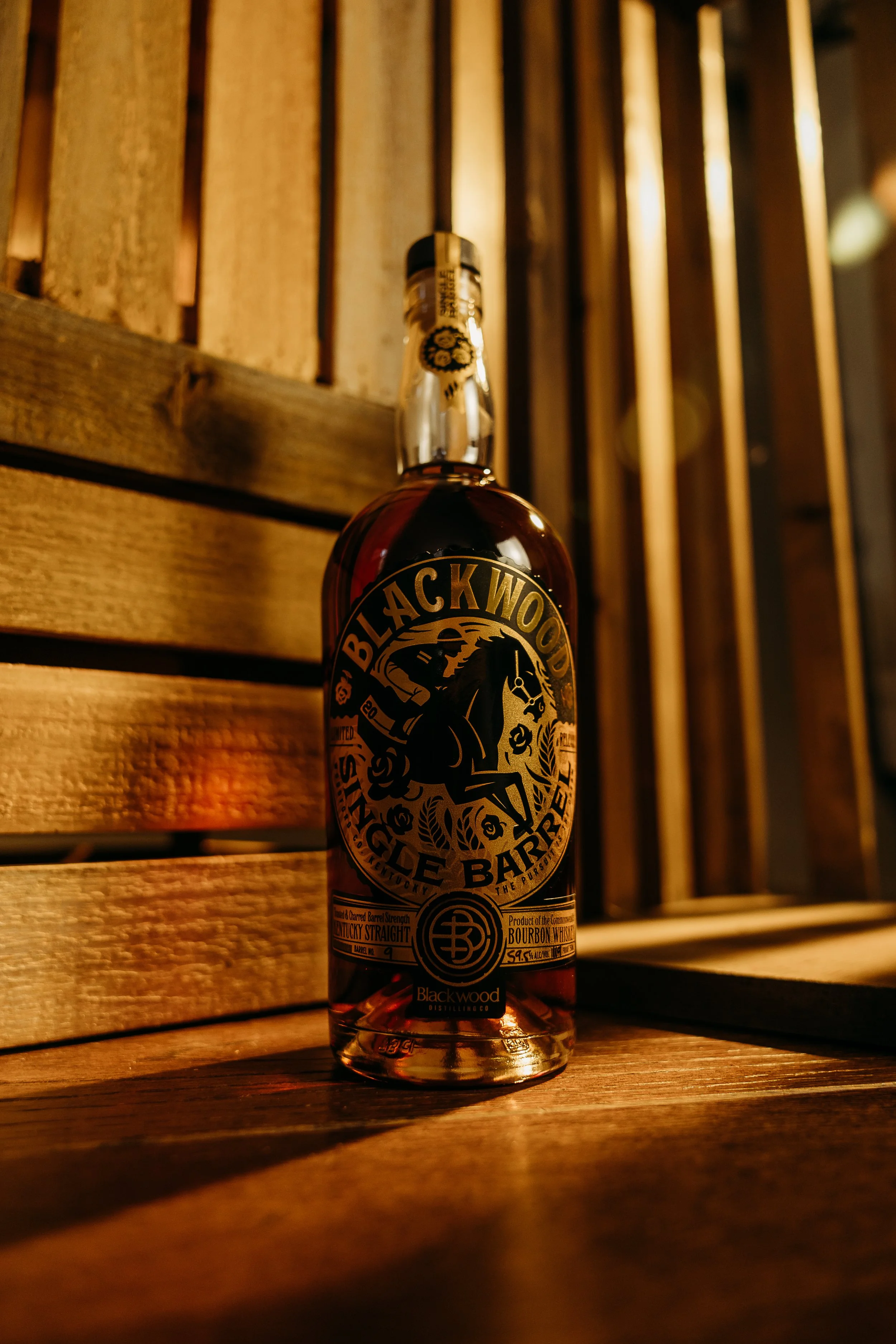 Prize 15 - Blackwood Bourbon Single Barrel. Crafted with care in small batches this single barrel bourbon from Blackwood offers bold character & a rising reputation among collectors.