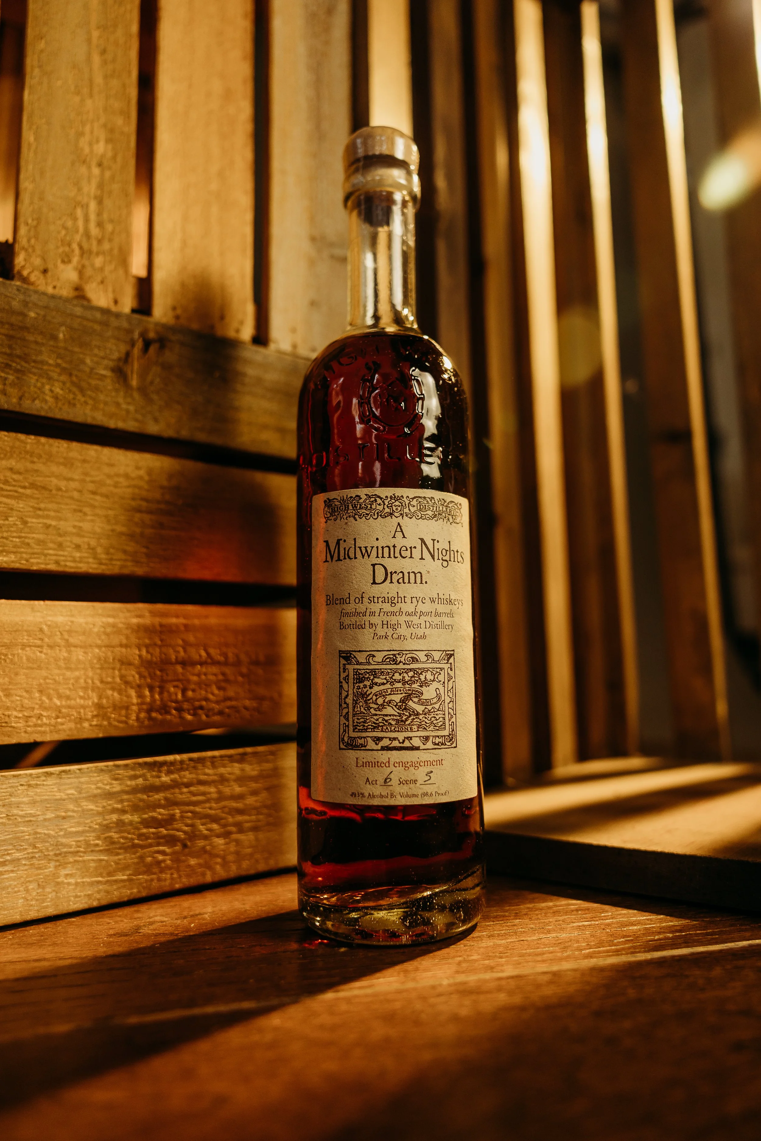 Prize 13 - High West A Midwinter Night’s Dream Act 6 Scene 3. A cult classic, this Act 6 release delivers rye spice with port-finished richness. A poetic blend perfect for sipping by firelight.