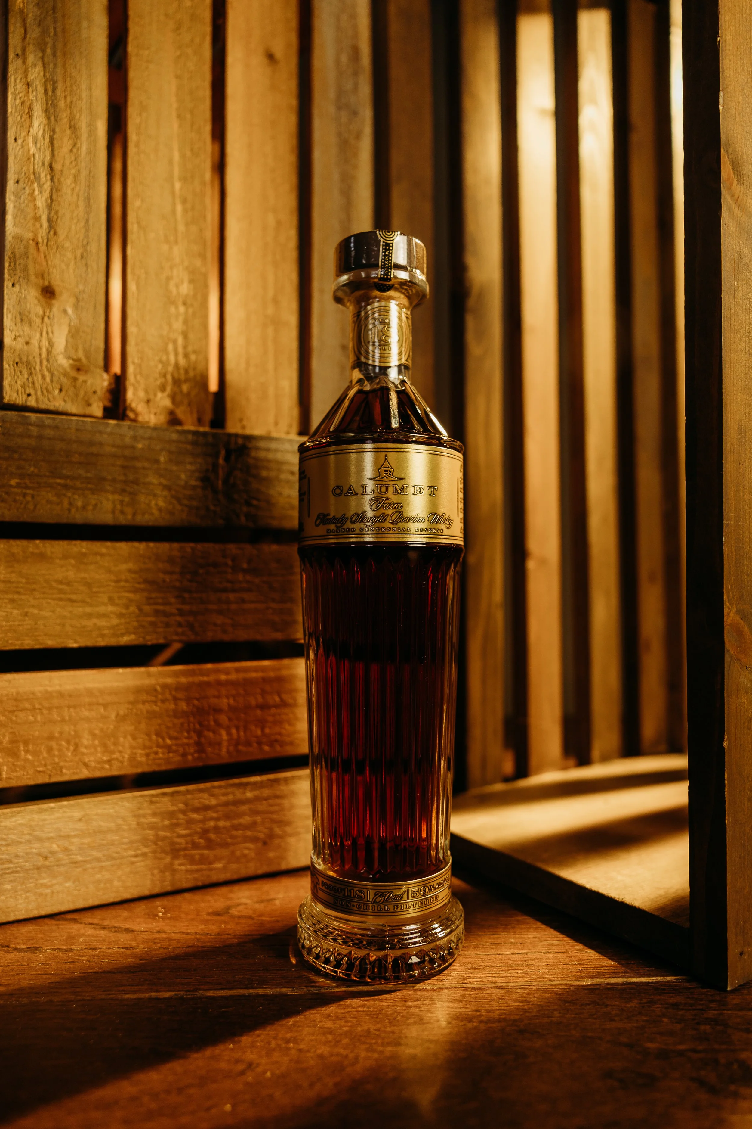 Prize 7 - Calumet 18 Year Decanter. A bold, mature bourbon aged to perfection & presented in an elegant decanter. Sophisticated & deeply flavorful-an 18 year standout.