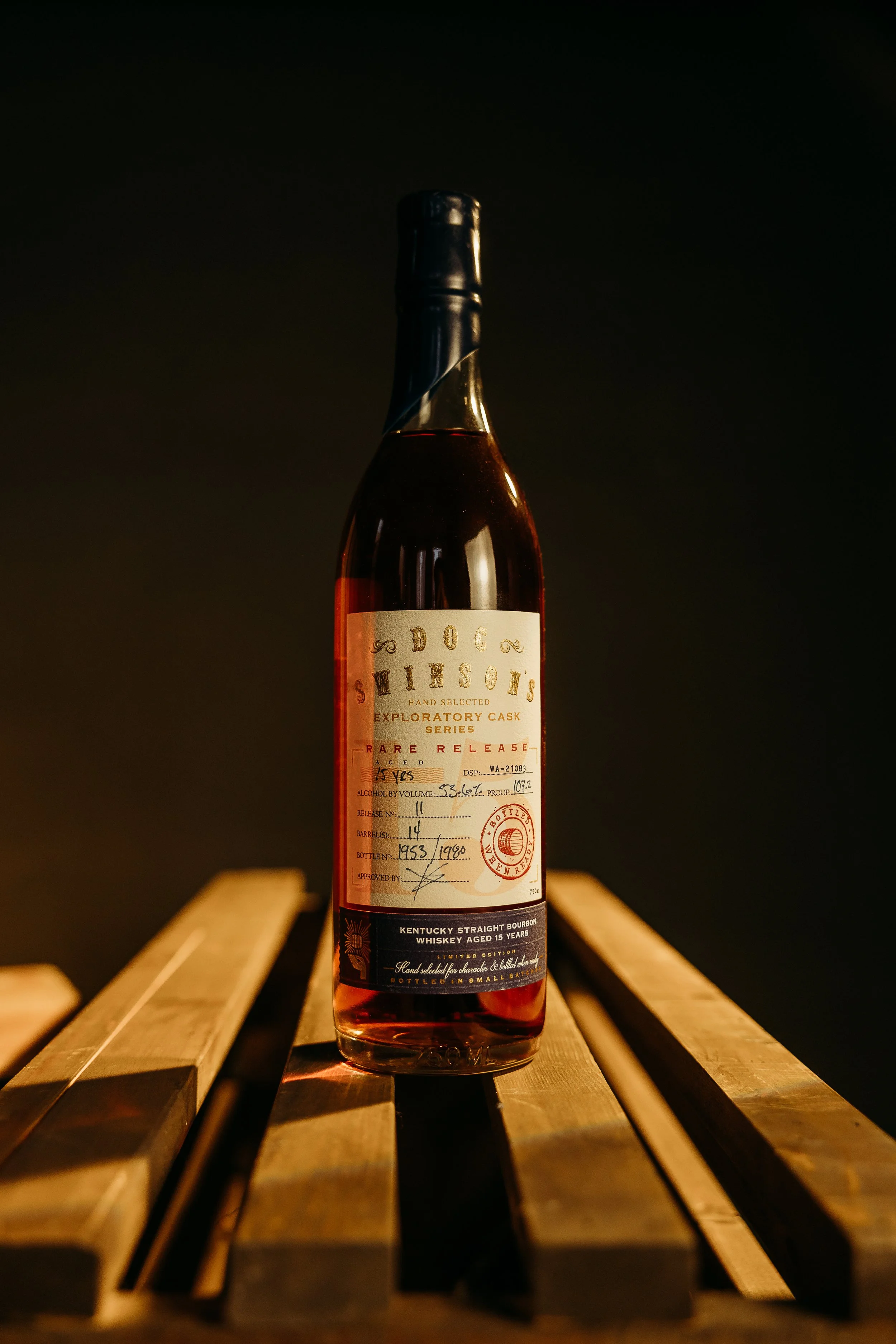 Prize 9 - Doc Swinson’s 15 Year. An expertly sourced & finished 15 year bourbon, know for its balance of age & innovation. Small batch, big flavor, serious pedigree.