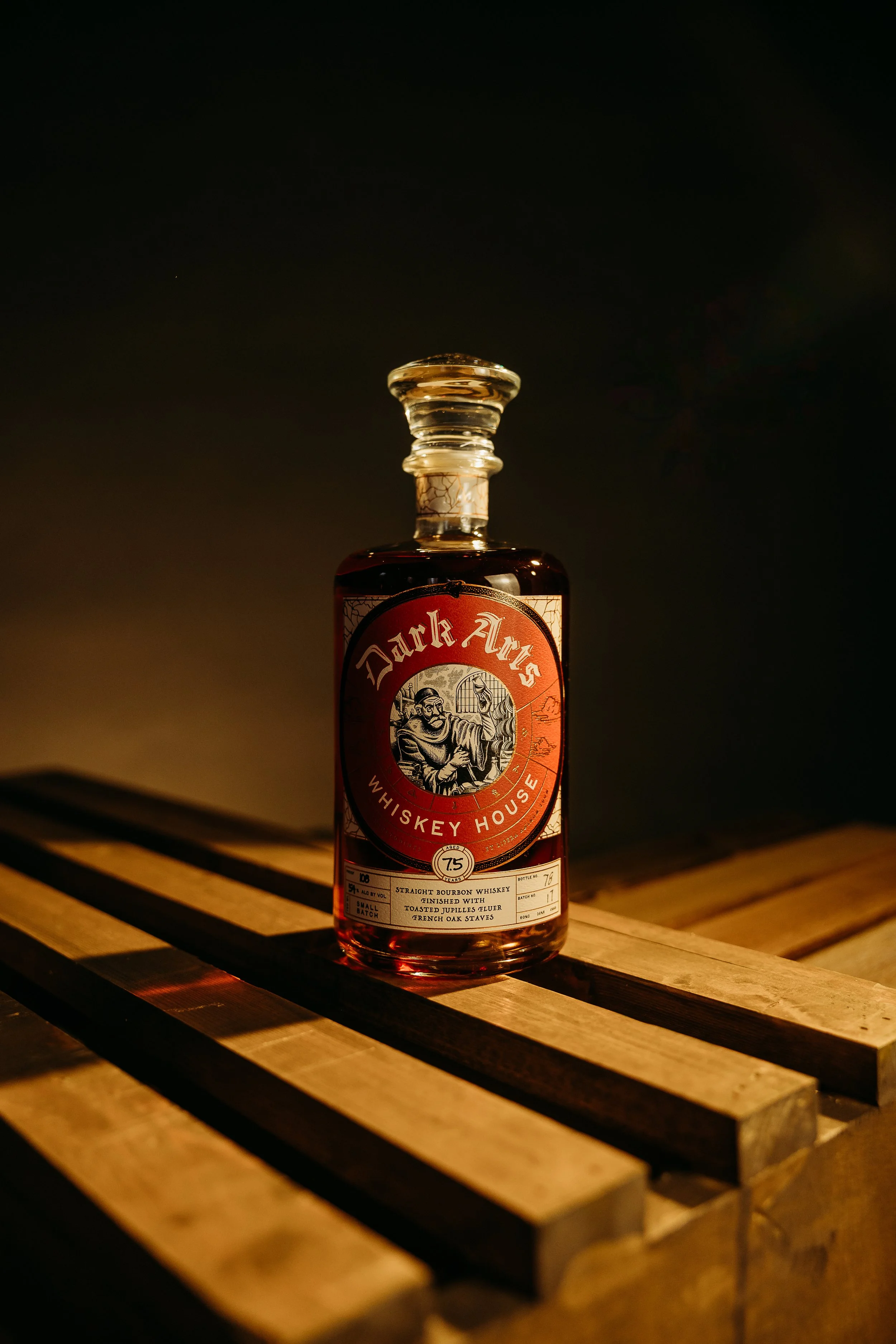 Prize 19 - Dark Arts Whiskey House French Oak Finish. Finished in French oak, this bourbon from Dark Arts Whiskey House delivers a luxurious twist on traditional flavor.