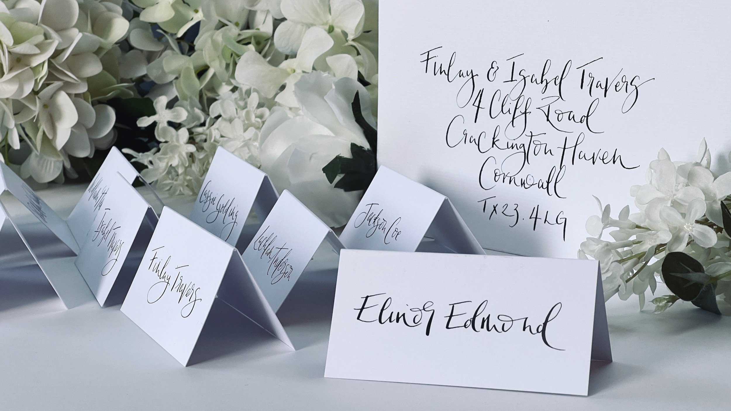 Delfont+Ink+Modern+style+wedding+calligraphy+envelopes+placecards+2.jpg