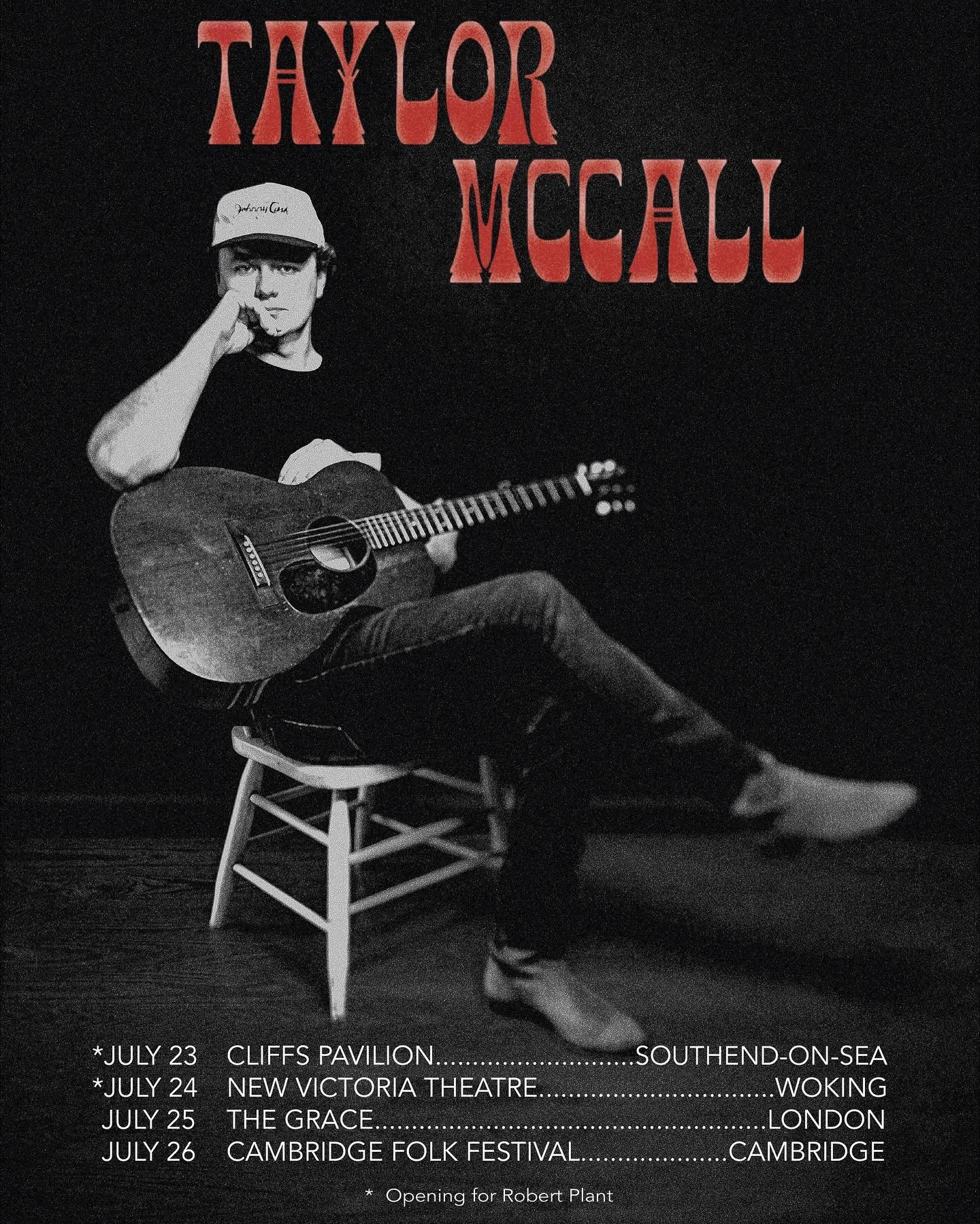 NEW SHOW JUST ADDED! We&rsquo;re getting closer to our return to the UK&hellip; I&rsquo;ve added another solo show on July 25 at @thegraceldn! Can&rsquo;t wait to see y&rsquo;all there. 🤘

Grab your tickets @ taylormccall.com