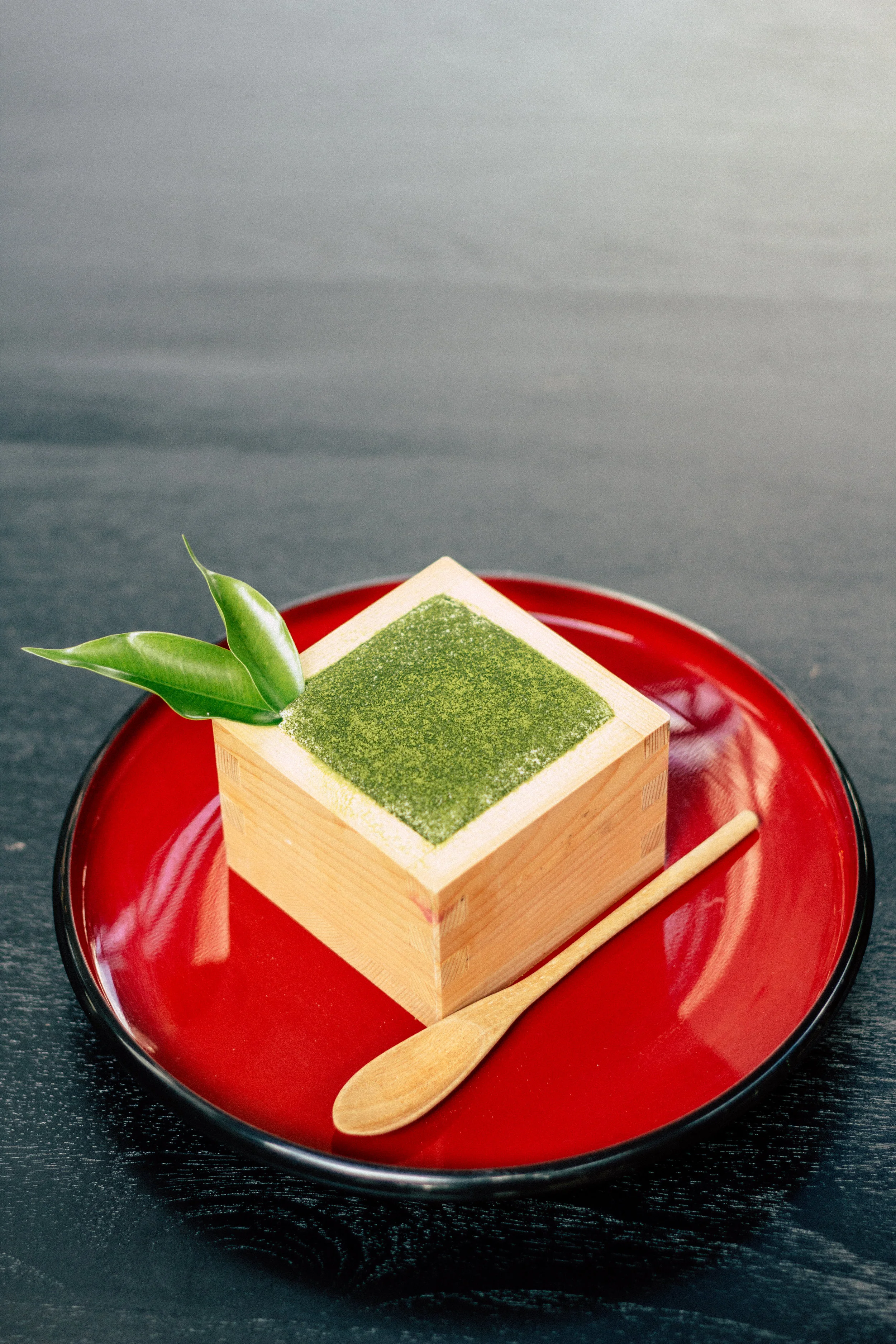 Compotée de pommes au thé matcha