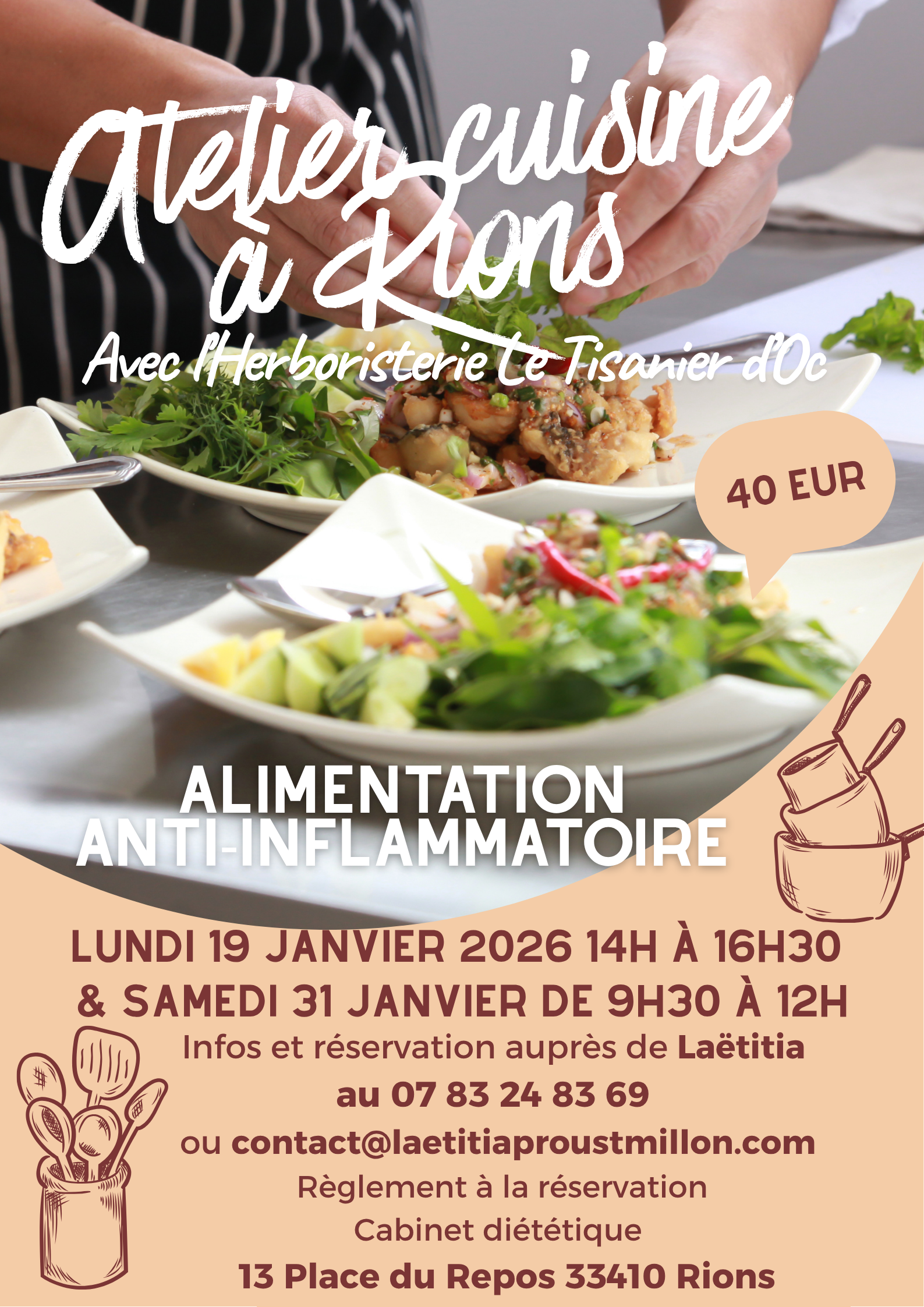 ATELIERS CUISINE ANTI-INFLAMMATOIRE RIONS