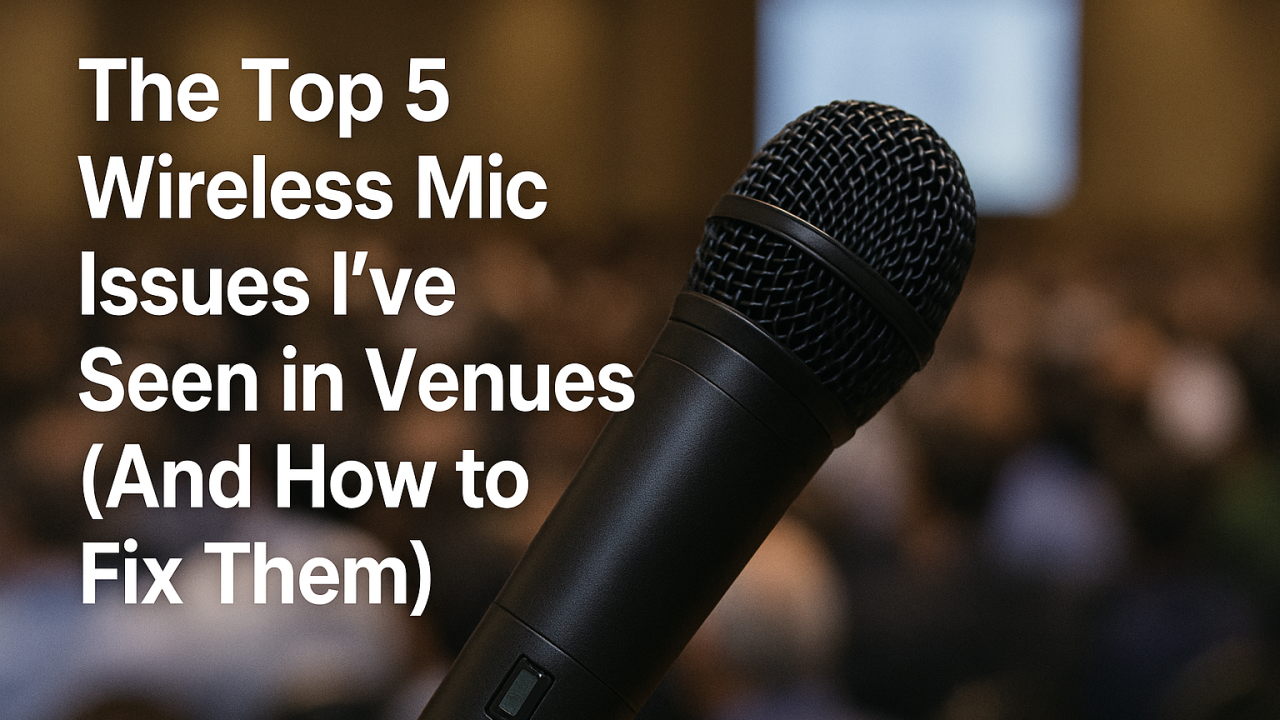 The Top 5 Wireless Mic Issues I See at Venues (And How You Can Fix Them)
