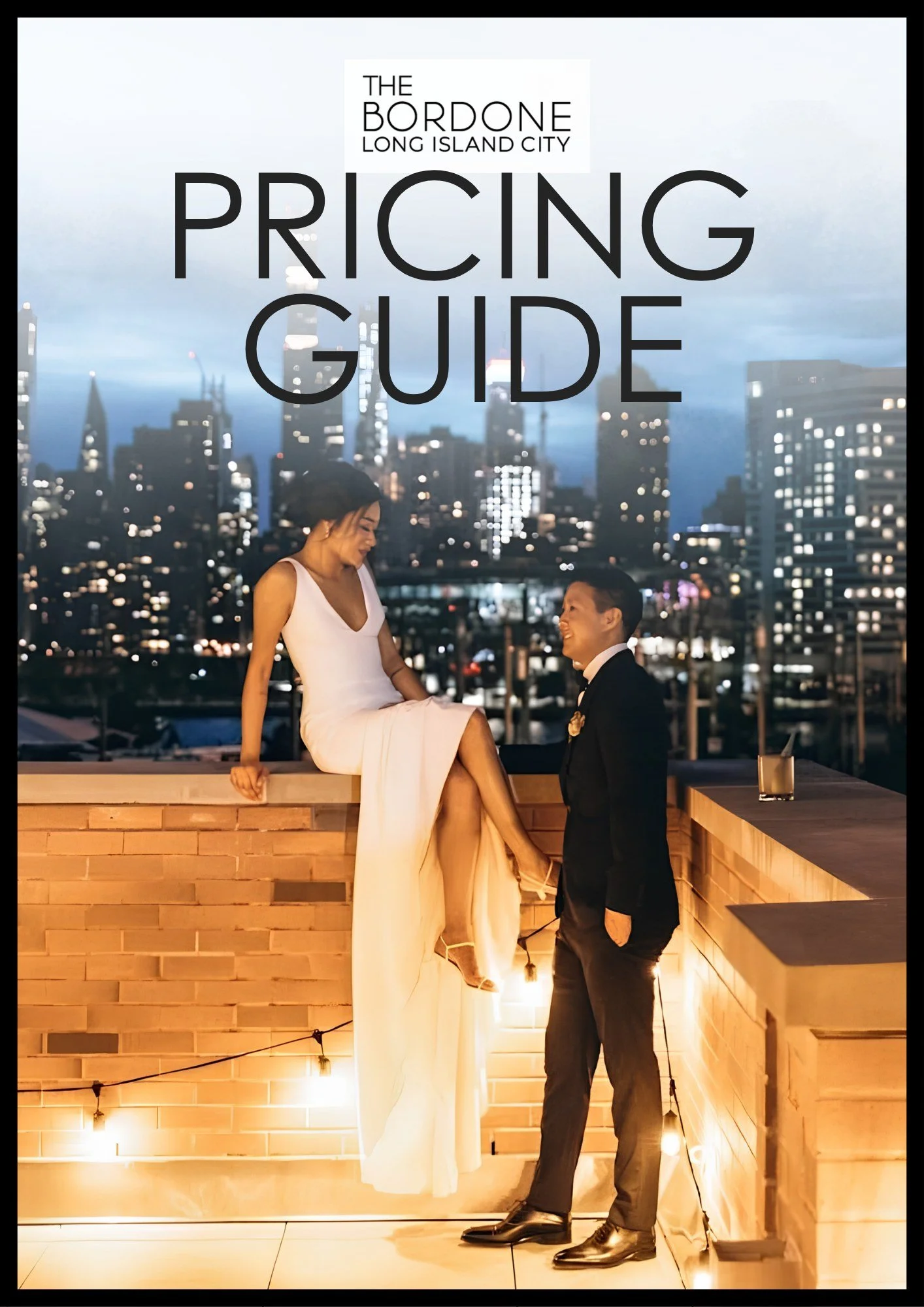 Cover of The Bordone LIC wedding pricing guide