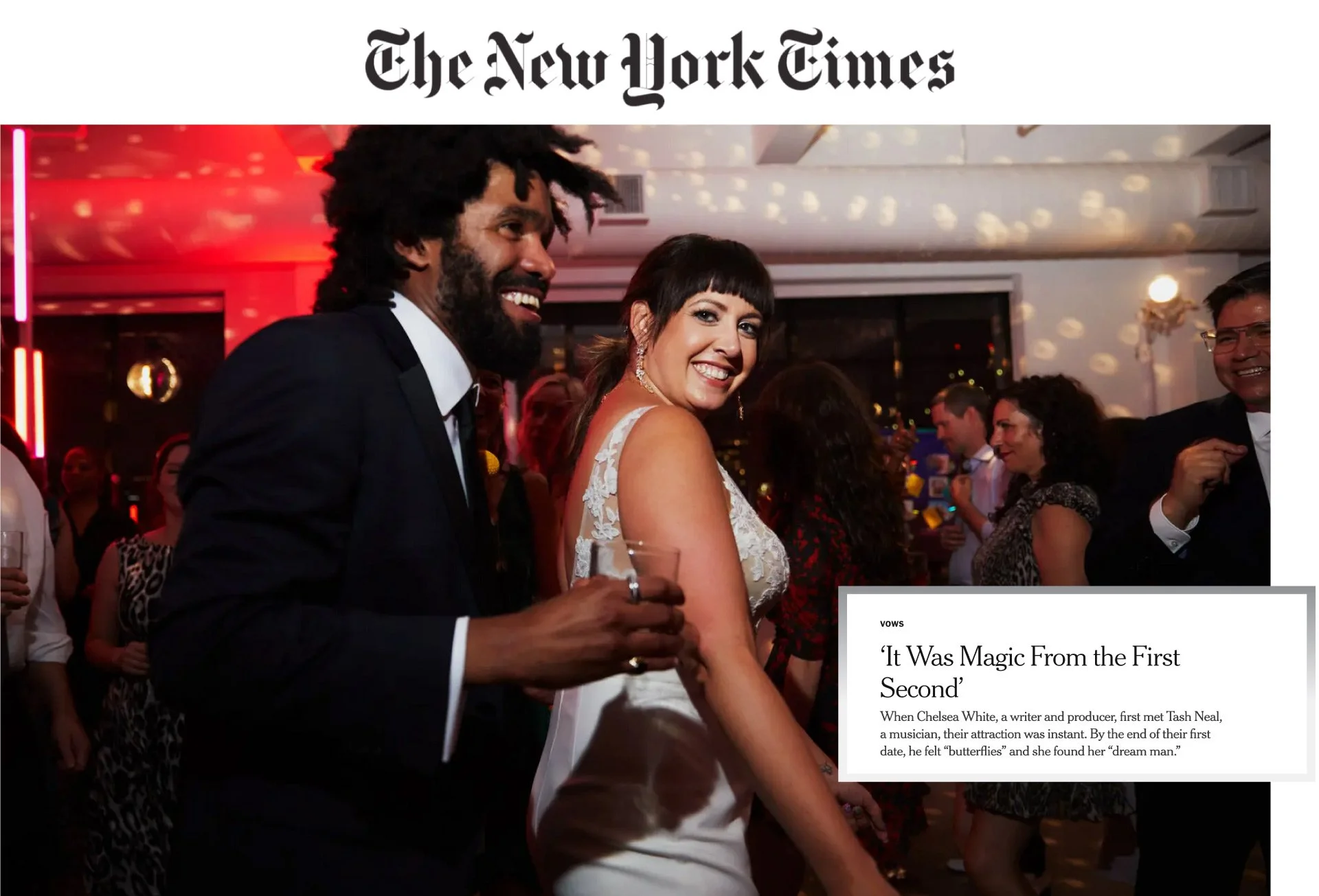 NY Times features a Bordone LIC wedding The Bordone LIC