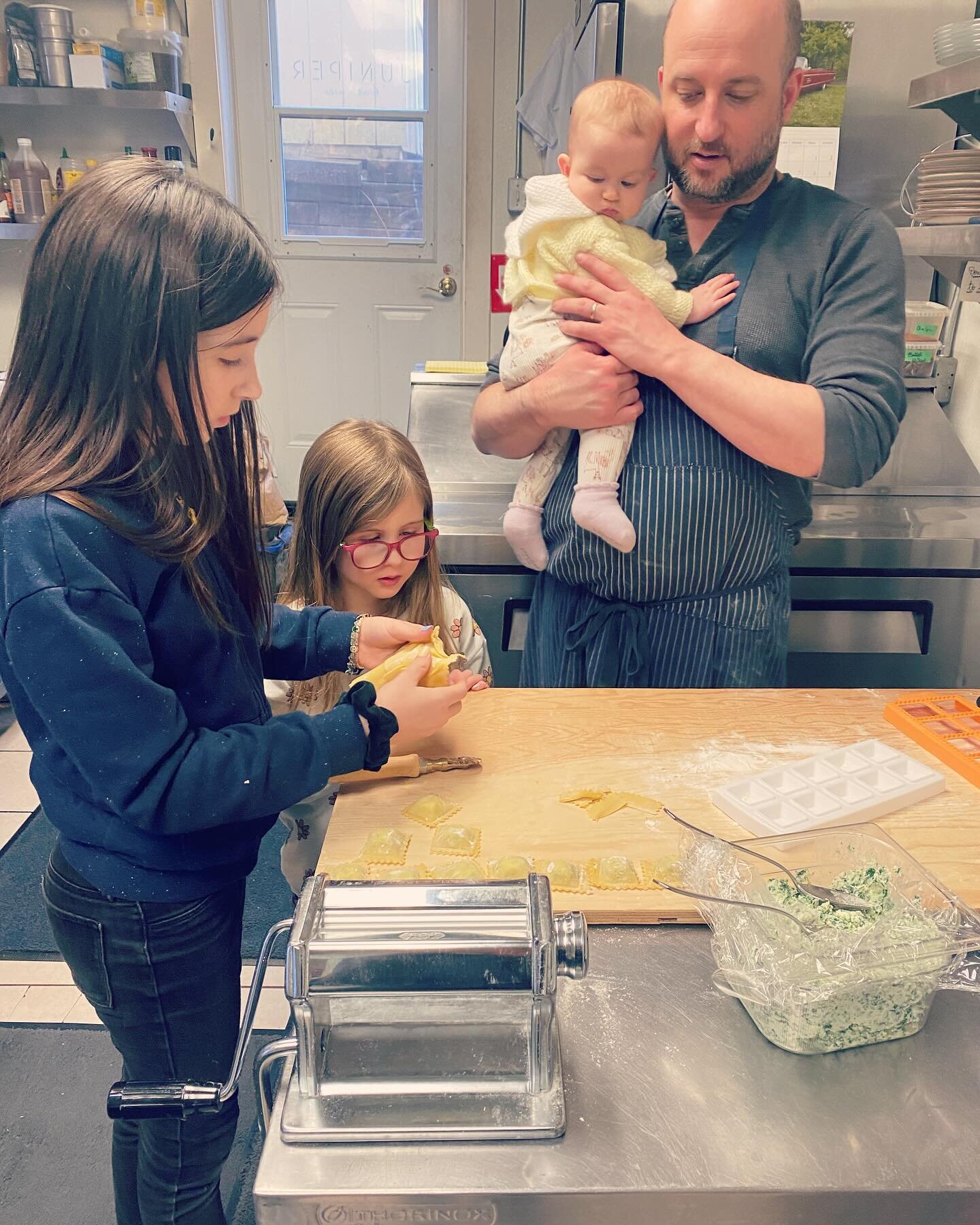 I just gotta post this sweet moment&hellip; Chef School with Dad 🥰 Most of the time, chef-life just isn&rsquo;t compatible with family-life (if you know, you know&hellip;). The hours are gruelling, the weekends are spent at the restaurant and your w