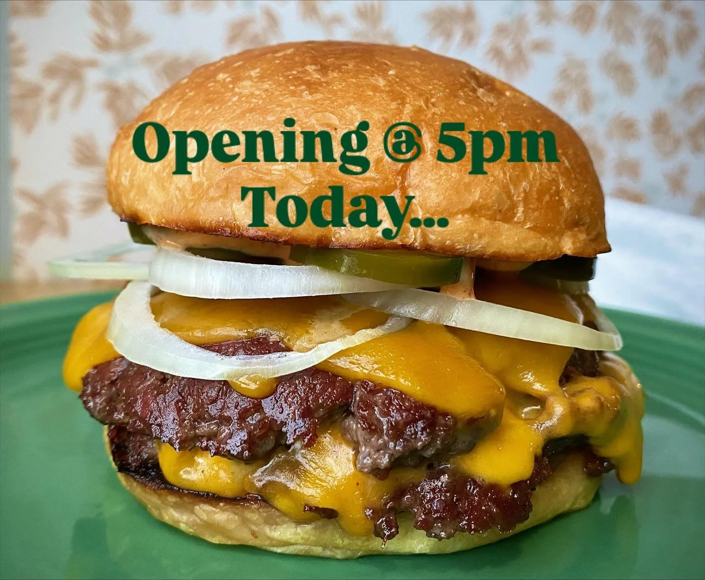 We’re opening tonight an hour later than our usual… Hope to see you later! ✌️