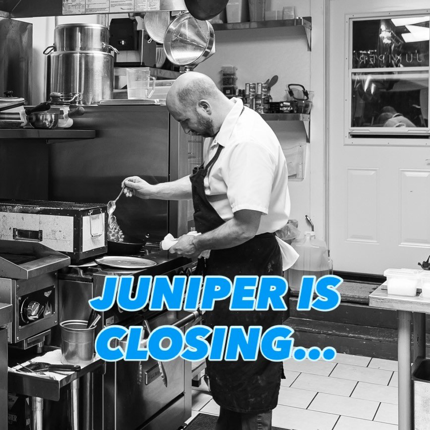 We wanted to fill you guys in with the most recent news regarding Juniper&hellip; 
Our daytime concept that we&rsquo;ve been diligently planning, will unfortunately not be coming to fruition. In light of some recent medical considerations, we&rsquo;v